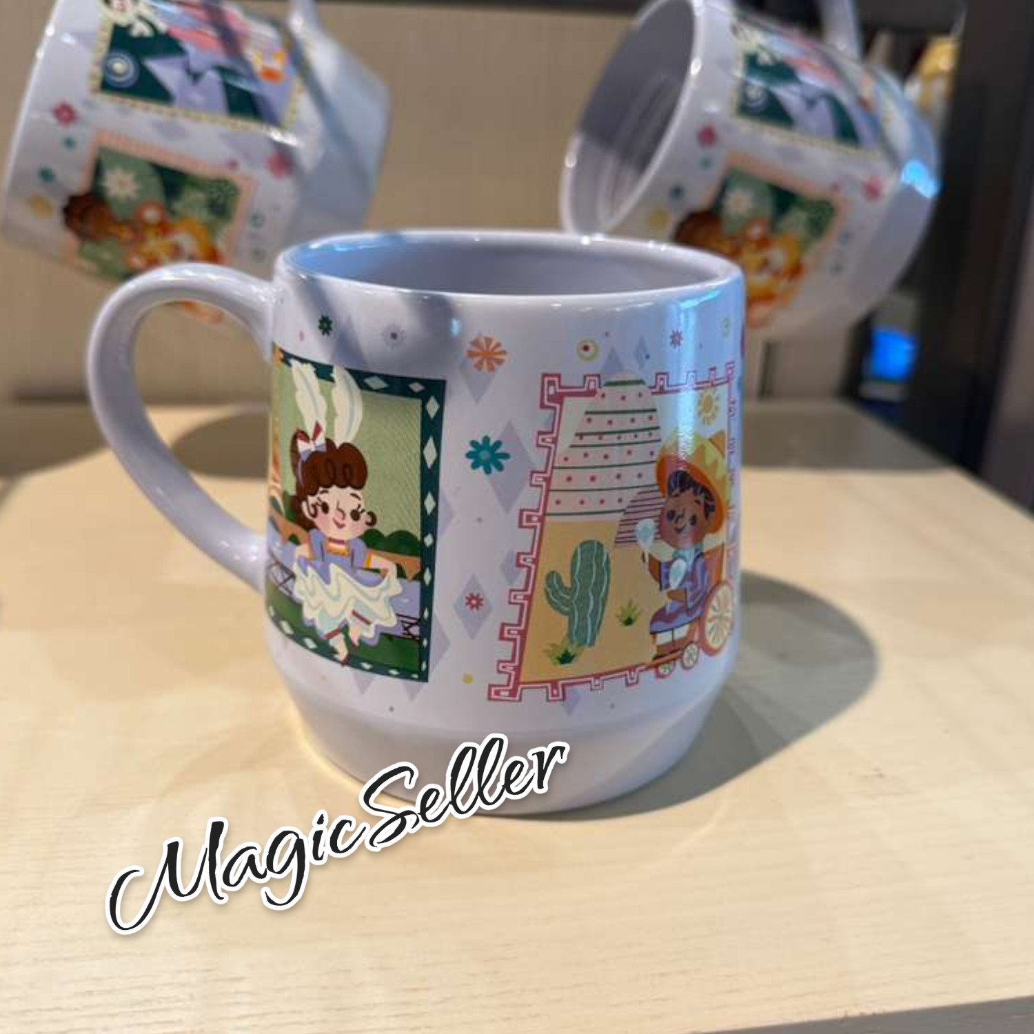 2026 Disney Parks It’s A Small World Attraction Scenes Coffee Mug 19 Oz. New