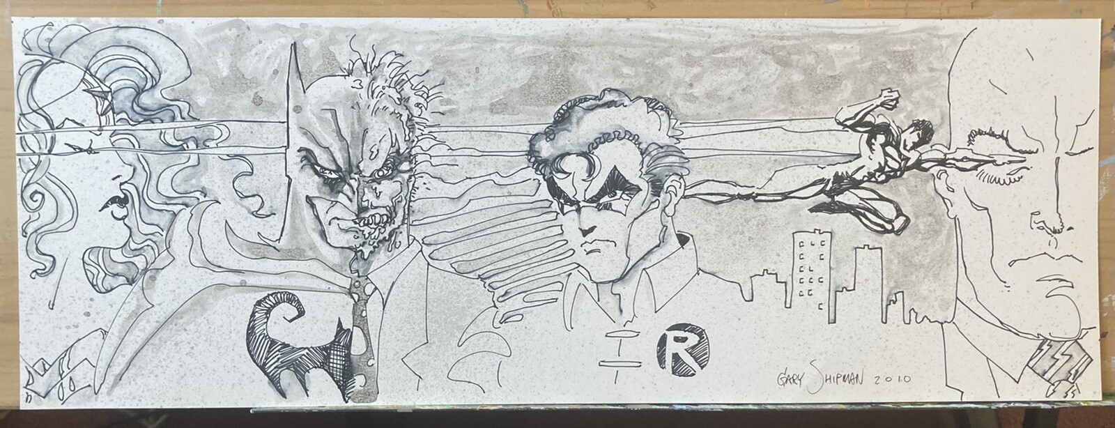 Gary Shipman BATMAN ROBIN SUPERMAN WONDER WOMAN TWO-FACE LUTHOR 6×17