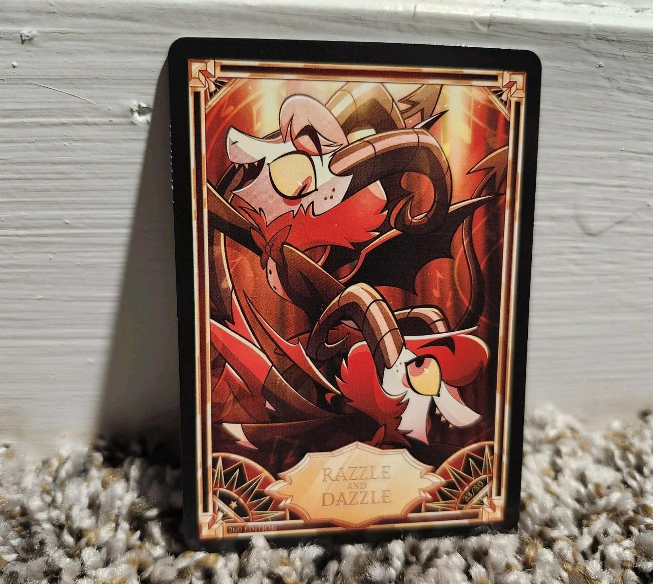 Hazbin Hotel RAZZLE and DAZZLE 33/50 Trading Card NON FOIL 2nd Edition