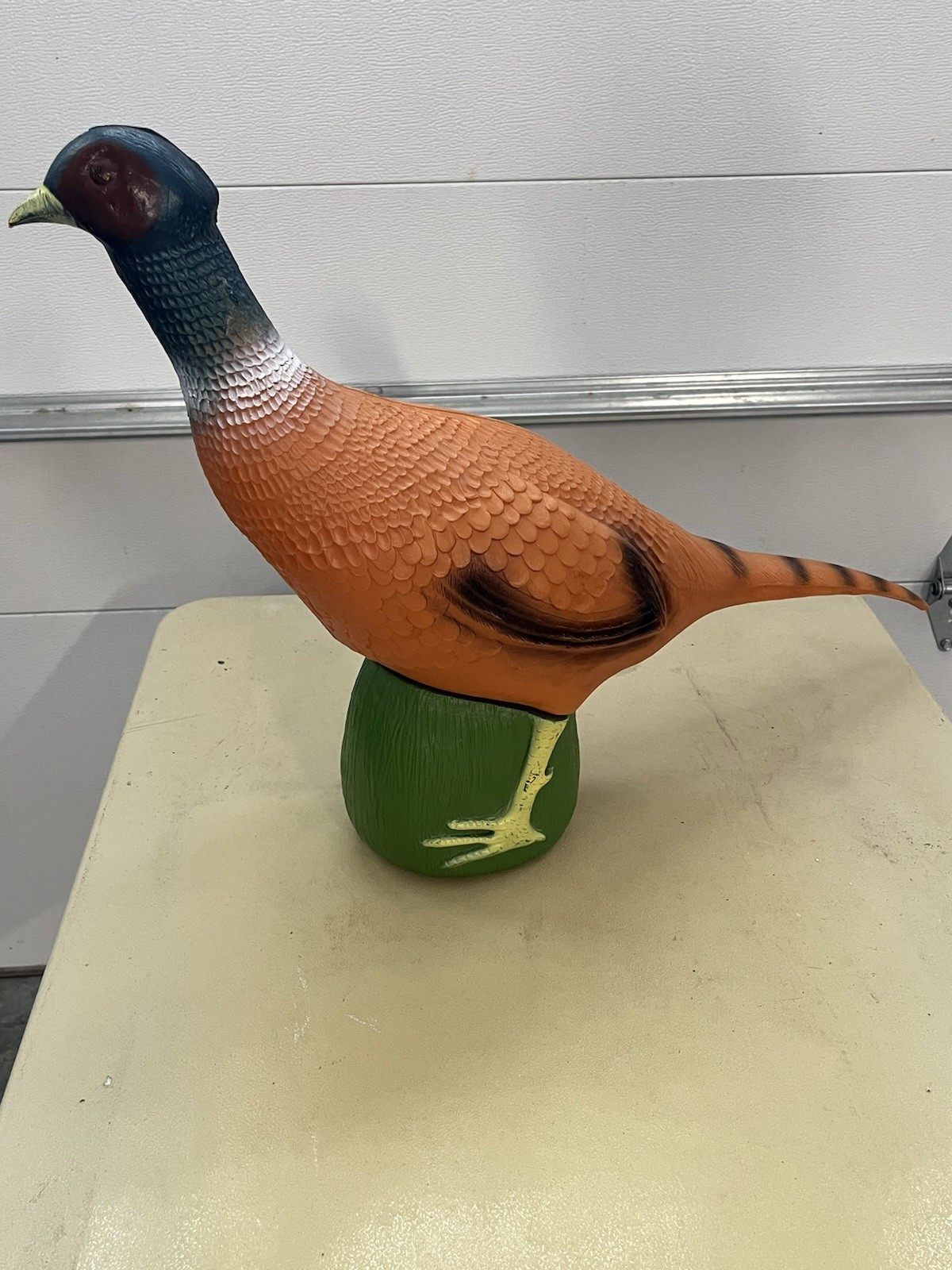 Vintage Union Products Pheasant Bird Blow Mold Yard Decoration 16 1/2″ Tall