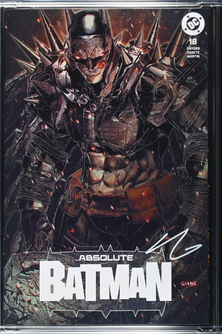 Absolute Batman #18 CGC 9.8 NM/M Signed JOHN GIANG Dark Lord Collections Variant