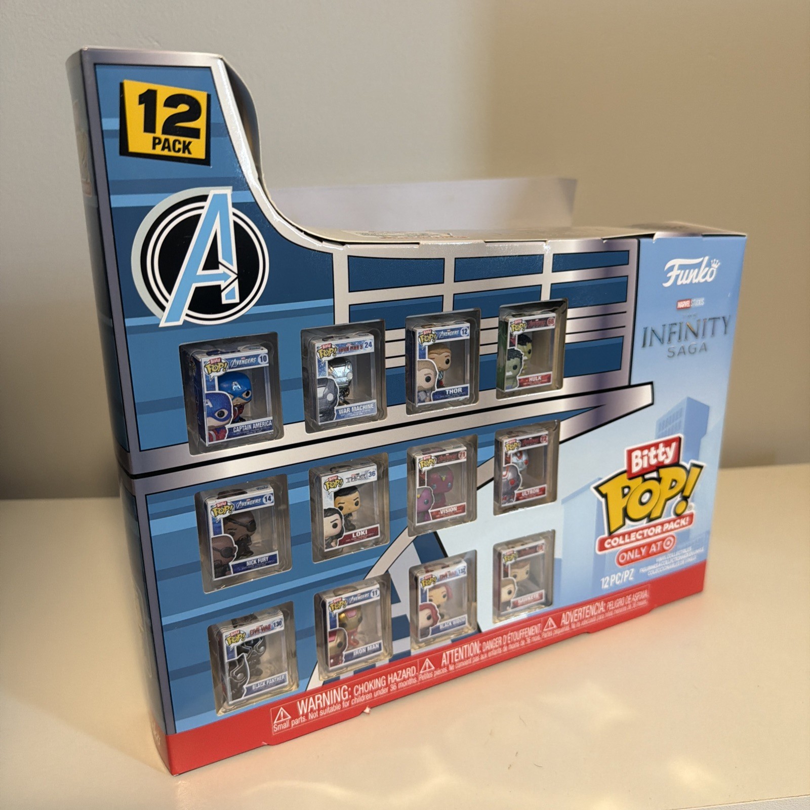Funko Bitty Pop Marvel Infinity Saga Collectible Figures 12pc Set NEW SEALED