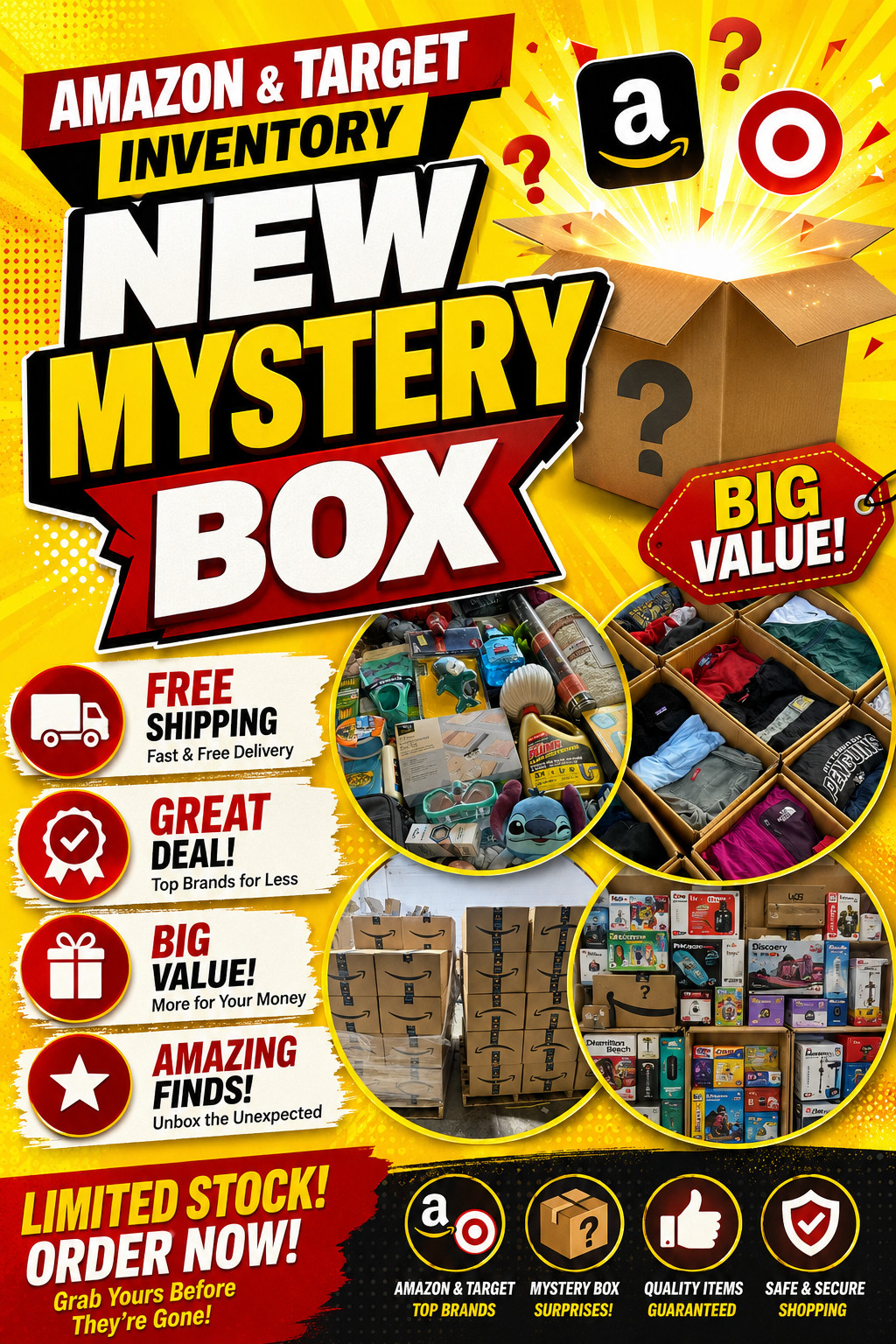 Warehouse Sealed Liquidation Box Mixed Retail Goods Amazon