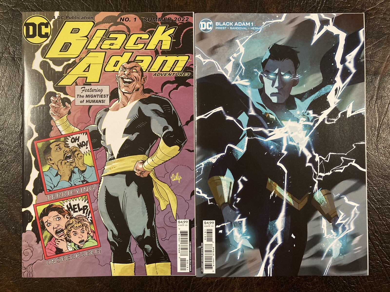 BLACK ADAM #1 SET OF 2 1:50,25 KUNG HAMNER PRIEST VARIANT DC COMIC BOOK BA