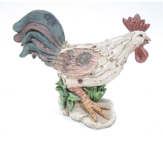 Colorful Rooster/Chicken Figurine Indoor Outdoor Home & Garden Decor