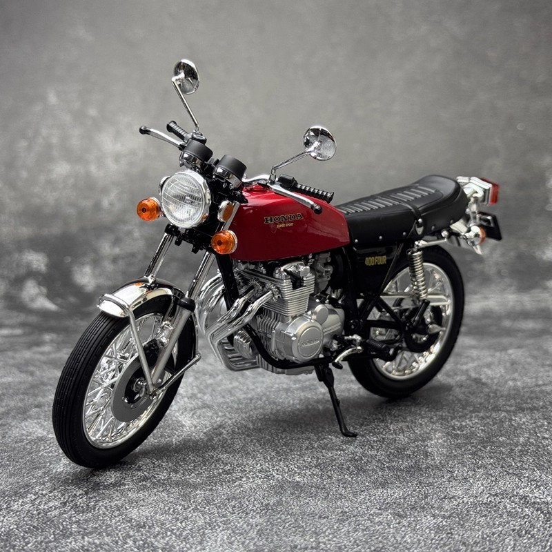 AOSHIMA 1/12 Honda CB400 FOUR Diecast Model Motorcycle Bike Car Red/Blue/Yellow