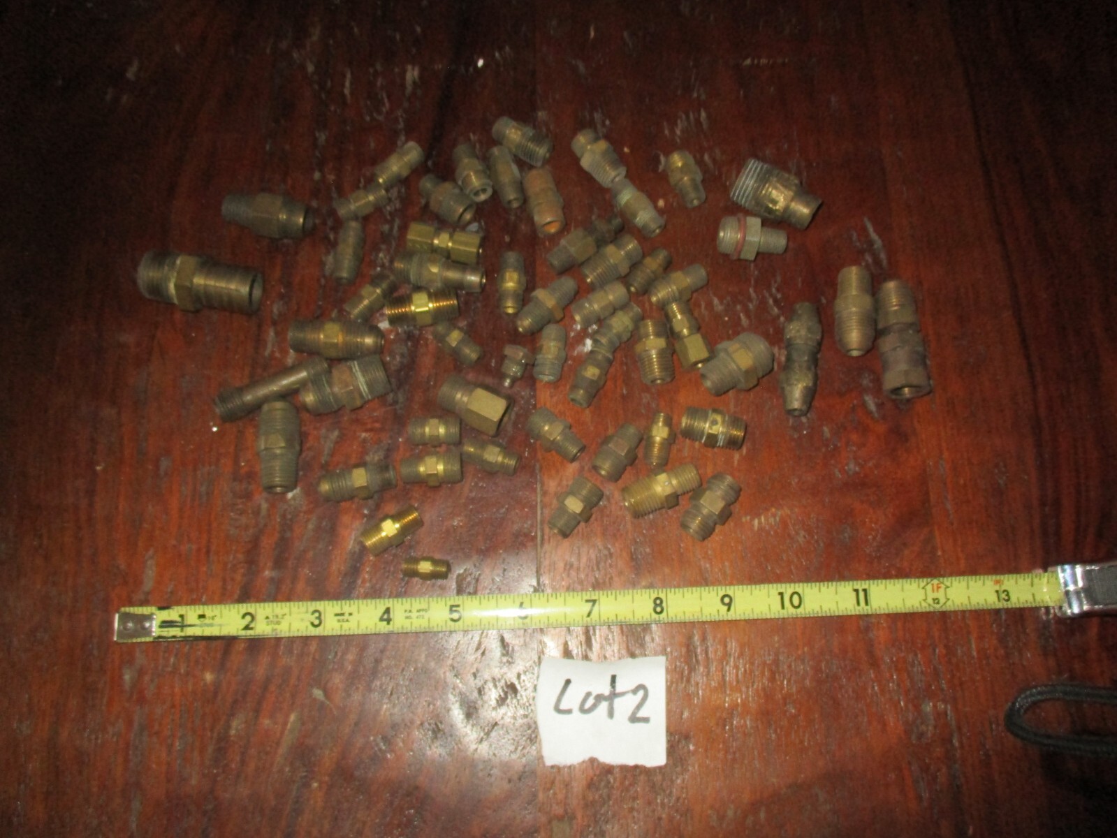 Vintage Lot #2 Brass Bronze Copper 1/4 Refrig Water Mix Parts Steampunk Couplers