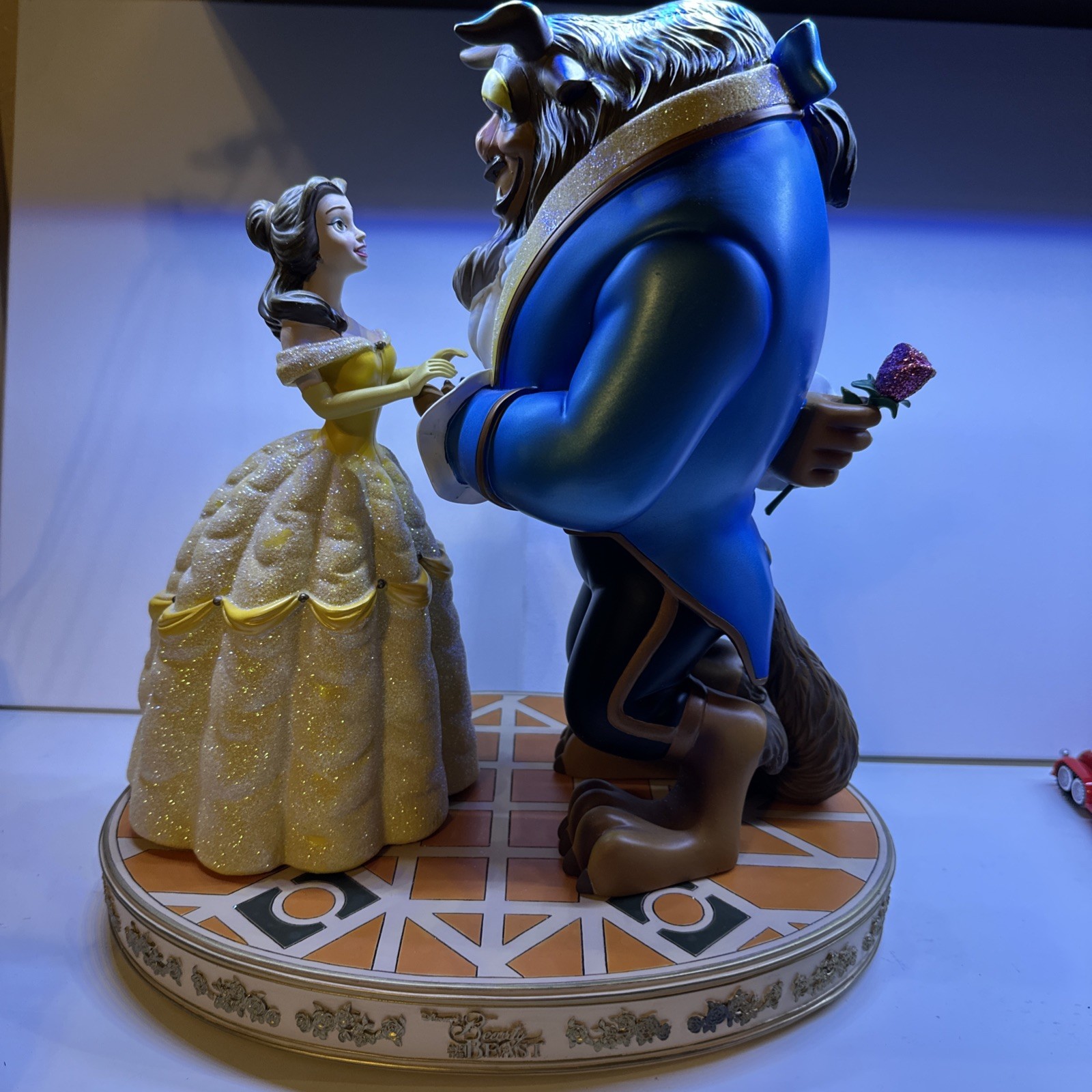 Disney Parks Beauty and the Beast Medium Big Fig Statue Belle & Beast Figure💥