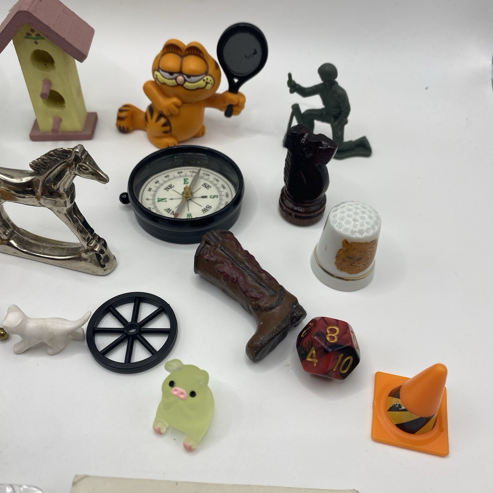 Miniature Trinket Shelf Mini Item Mixed Lot Toys Game 25+ Pieces Vintage & New