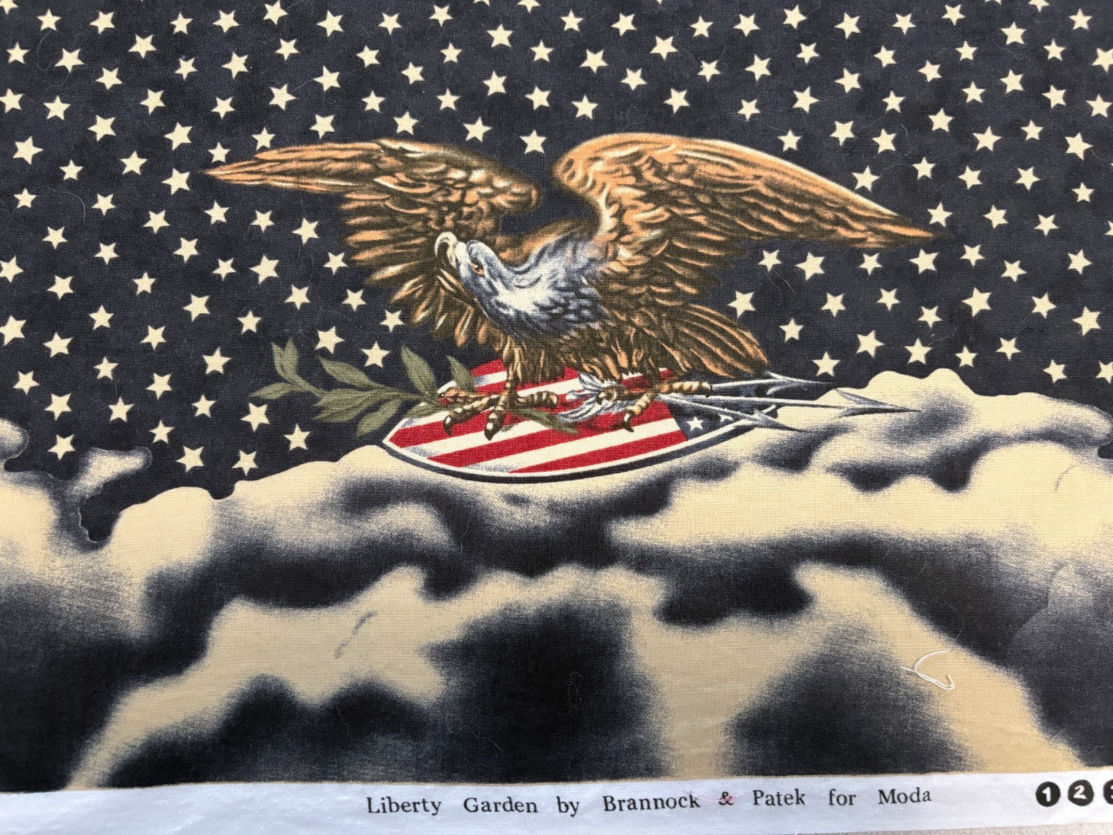 Liberty Garden Border Print Fabric by Brannock & Patek for Moda OOP ~ 1.5 Yards
