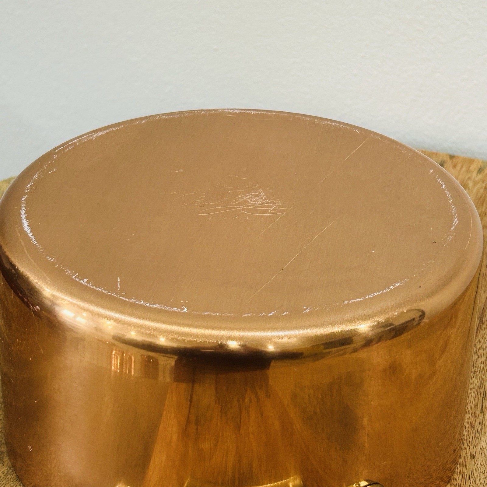 Paul Revere Limited 1801 3Qt Copper Stainless Brass Stock Pot Dutch Oven NOS