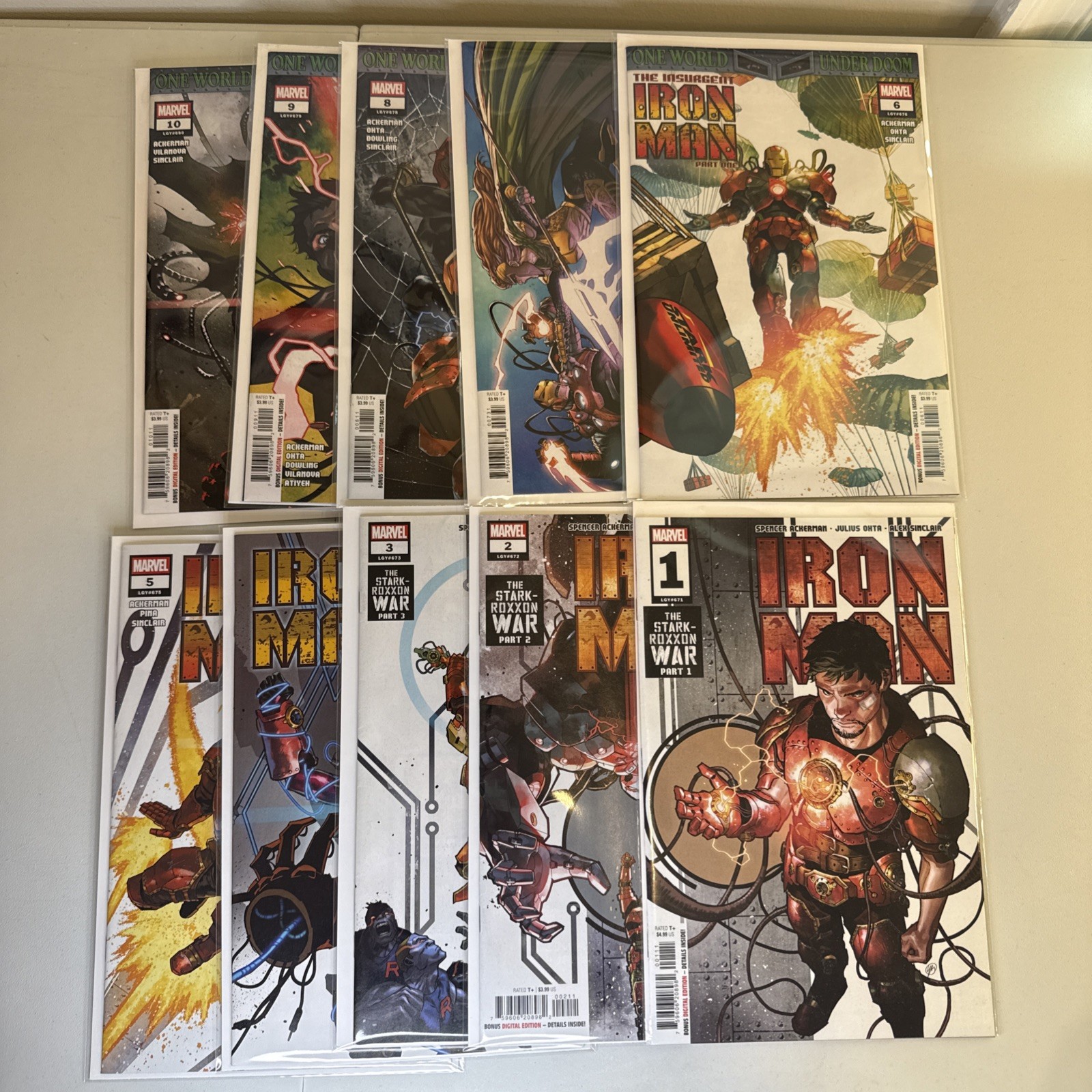 Iron Man (Vol. 7) #1-10 COMPLETE SERIES (Marvel Comics 2024-25) Spencer Ackerman