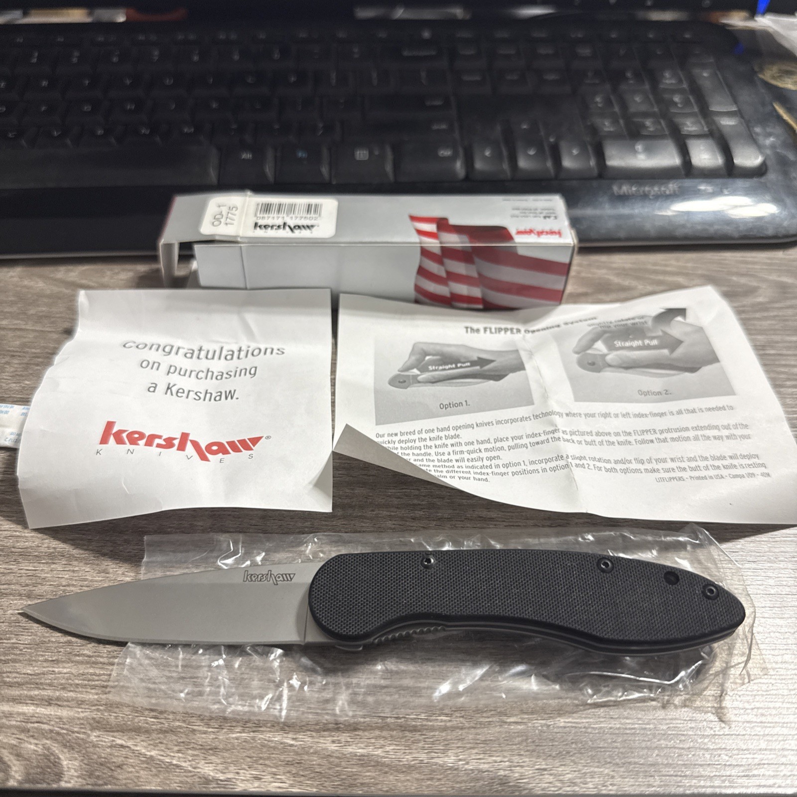 KERSHAW 1775 OD-1 Lee Williams collectible knife Rare New In Box With Paperwork