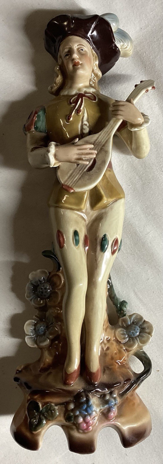 vintage German porcelain troubadour/minstrel figurine by Gräfenthal Thuringia