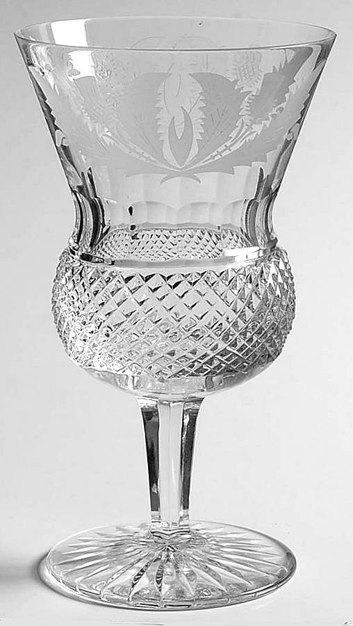 Edinburgh Crystal Thistle White Wine Glass 2626898