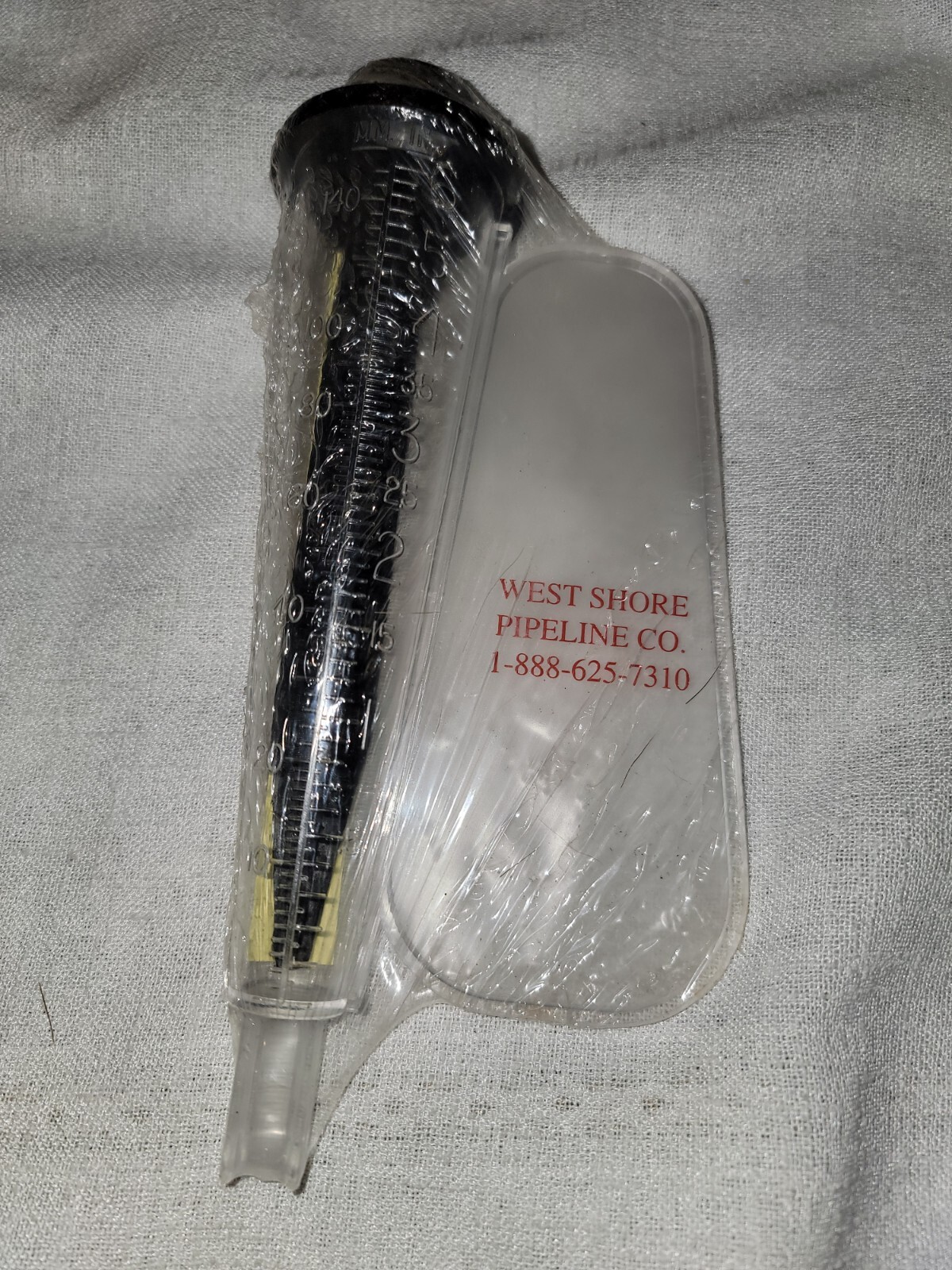 Vintage Rain Cone Rain Gauge WEST SHORE PIPELINE CO. Advertising Souvenir NEW