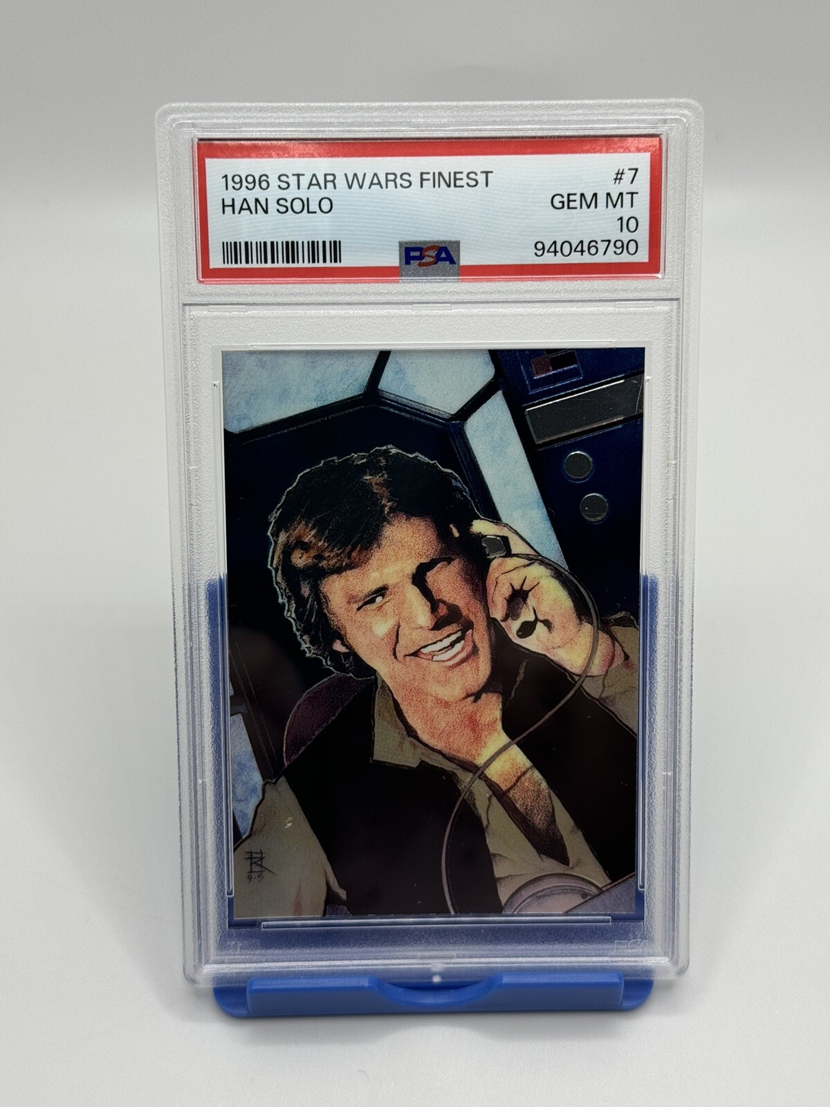1996 STAR WARS FINEST #7 HAN SOLO PSA 10 GEM MT VINTAGE