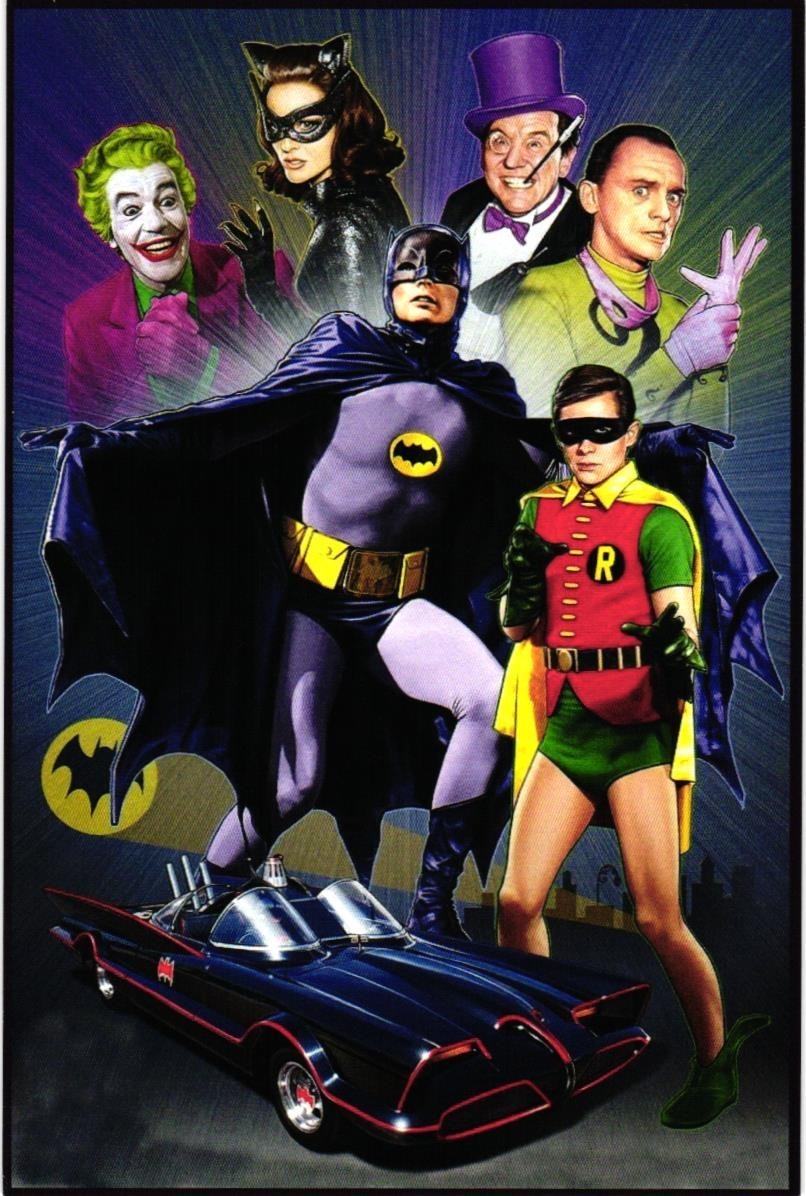 Classic Batman & Robin Television Series 4 x 6 Blank Back Card