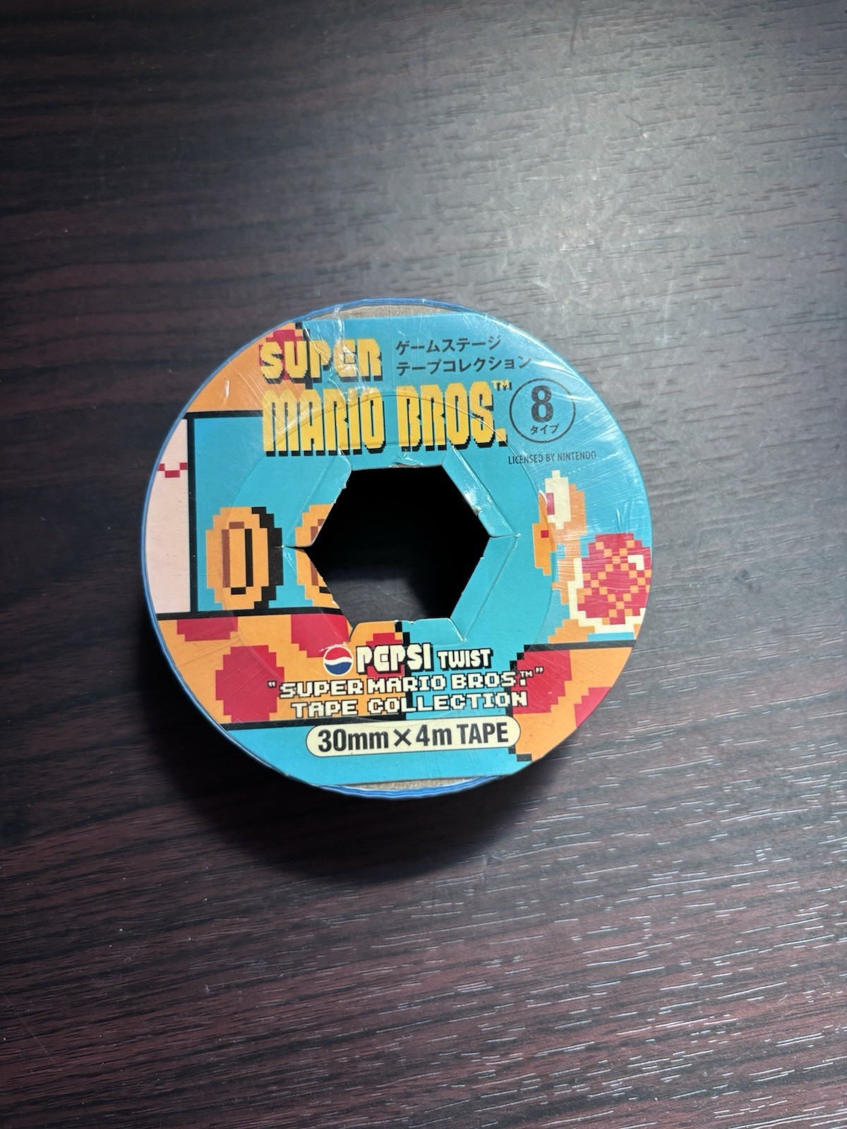 Nintendo SUPER MARIO BROS. x PEPSI TAPE COLLECTION RARE 2005 Type 8 Stage Design