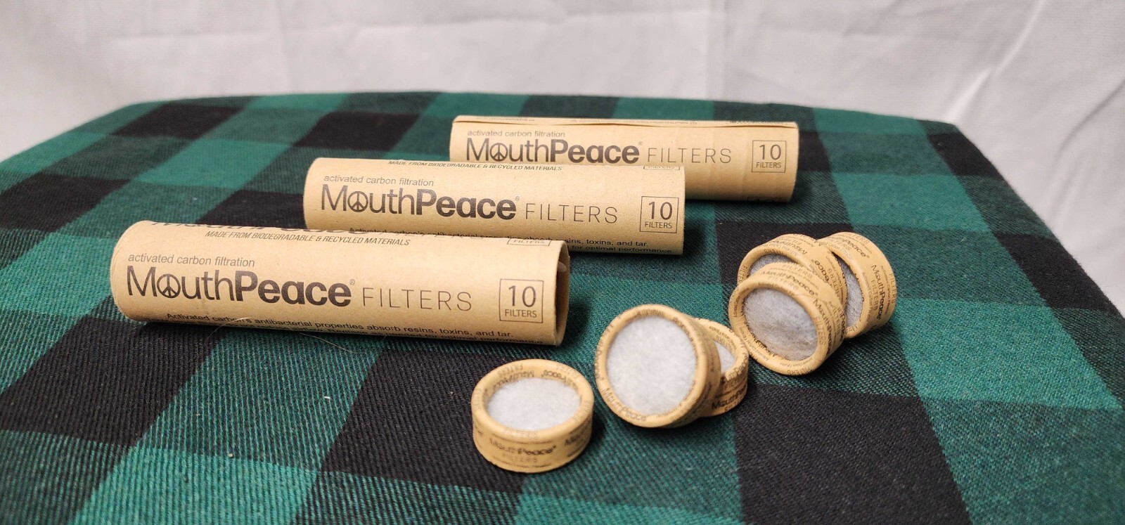 MouthPeace ORIGINAL Carbon Filter Replacements – 3 Packs of 10pc Filter Rolls