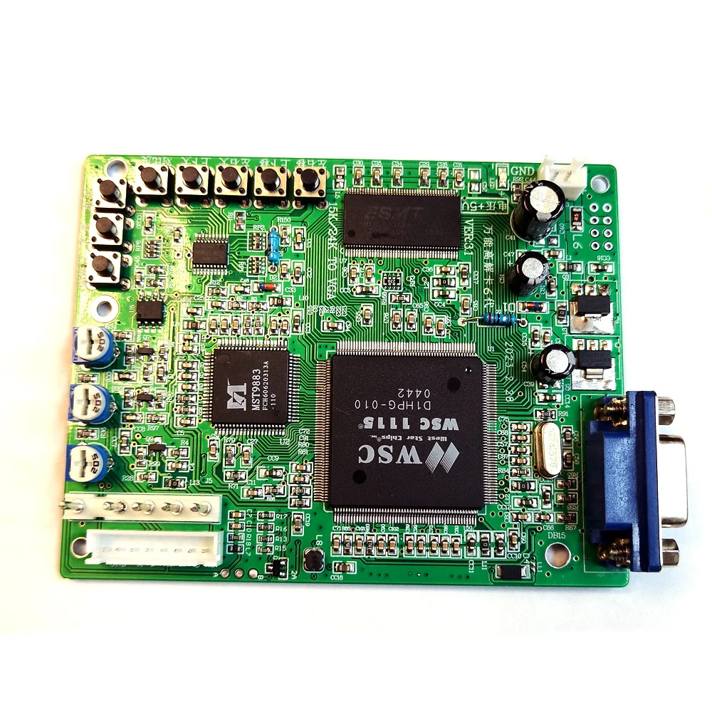 Arcade Game RGB CGA EGA to VGA HD Game Video Converter Output Board 5V 15K/24K