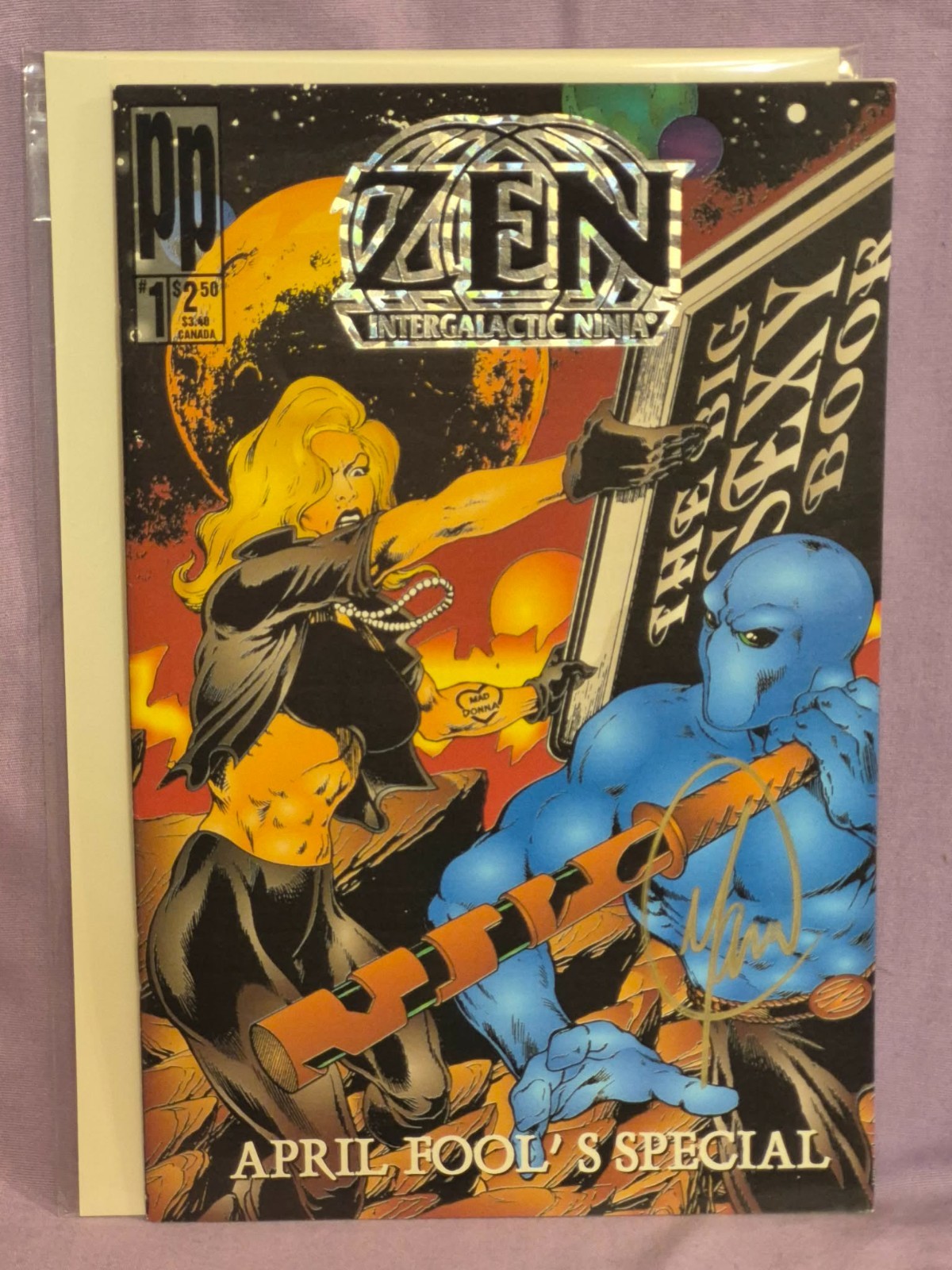 Zen Intergalactic Ninja April Fool’s Special #1 SIGNED Maus VF/NM – Parody Press