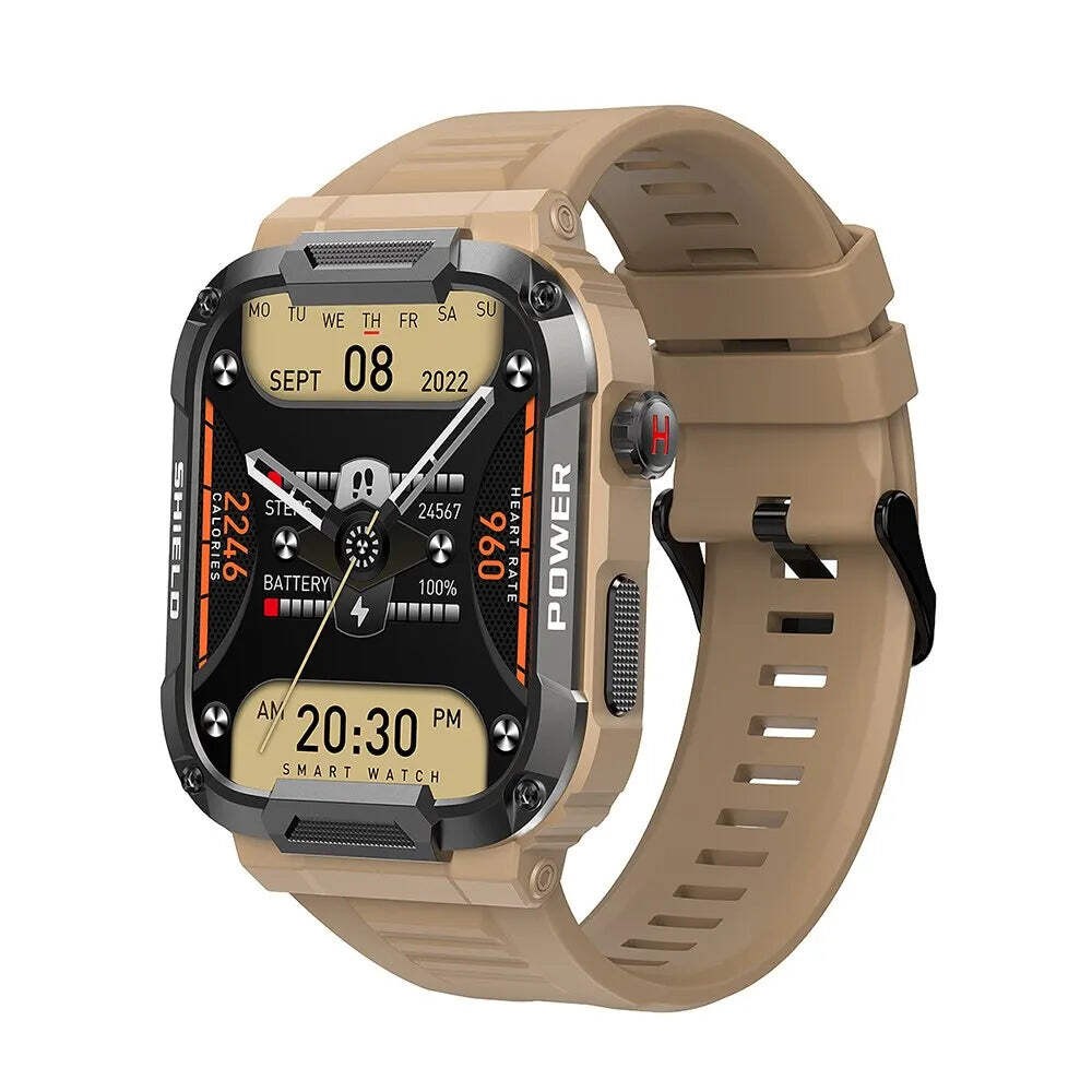 MEVADEN 1.85 Outdoor Military Smart Watch Men Bluetooth Call Smartwatch For Andr