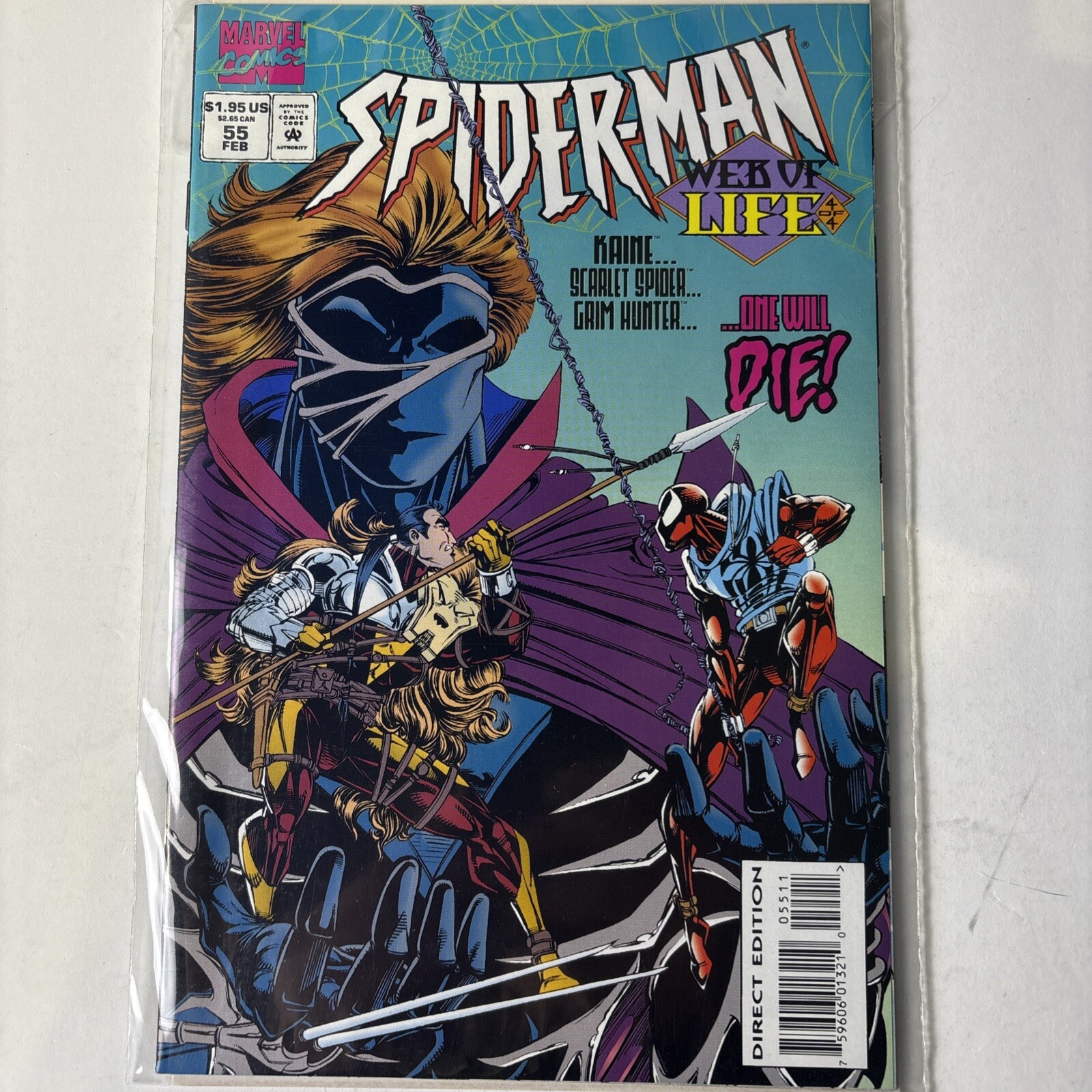 Spider-Man #55 Vol 1 (Marvel Comics 1992) Web Of Life Pt 4