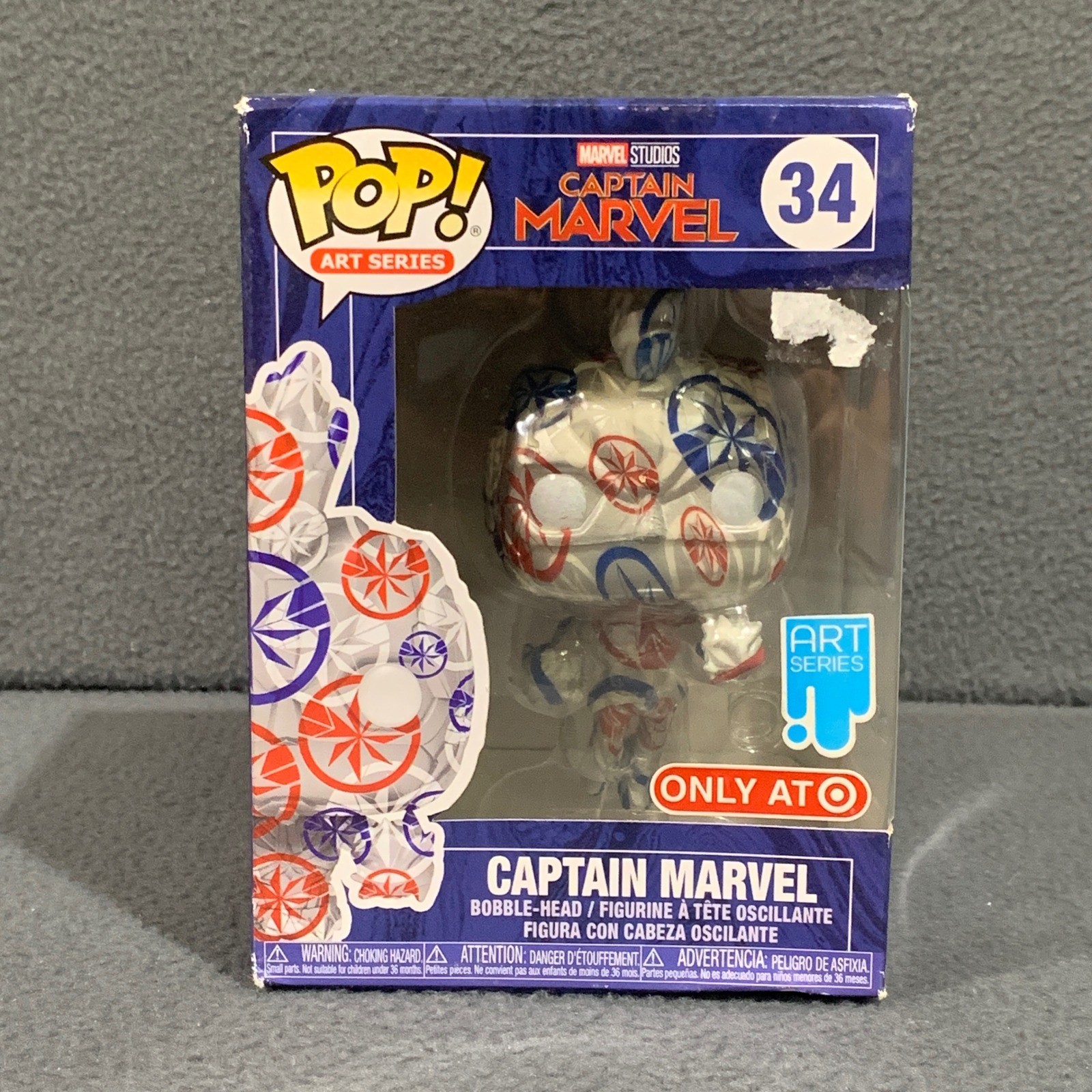 Marvel Studios Captain Marvel Funko Pop! Art Series #34 Target Exclusive