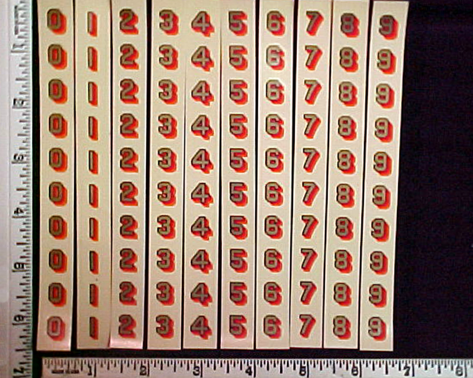 Post Office Box Door Original 100 decals – 4-color – New/Old Stock, Made in USA