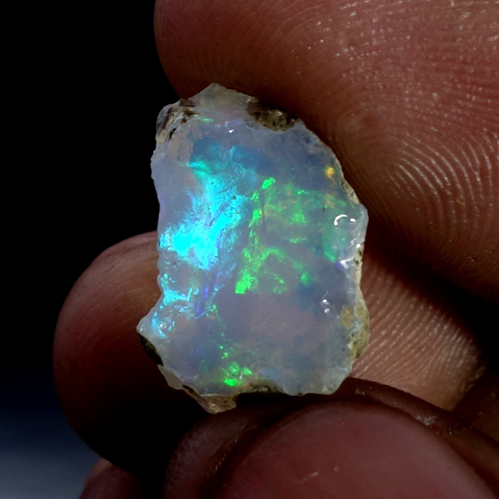 5.80 Cts Natural Ethiopian AAA+ “Play-Of-Color” Fire Opal Rough Gems USA DEALER