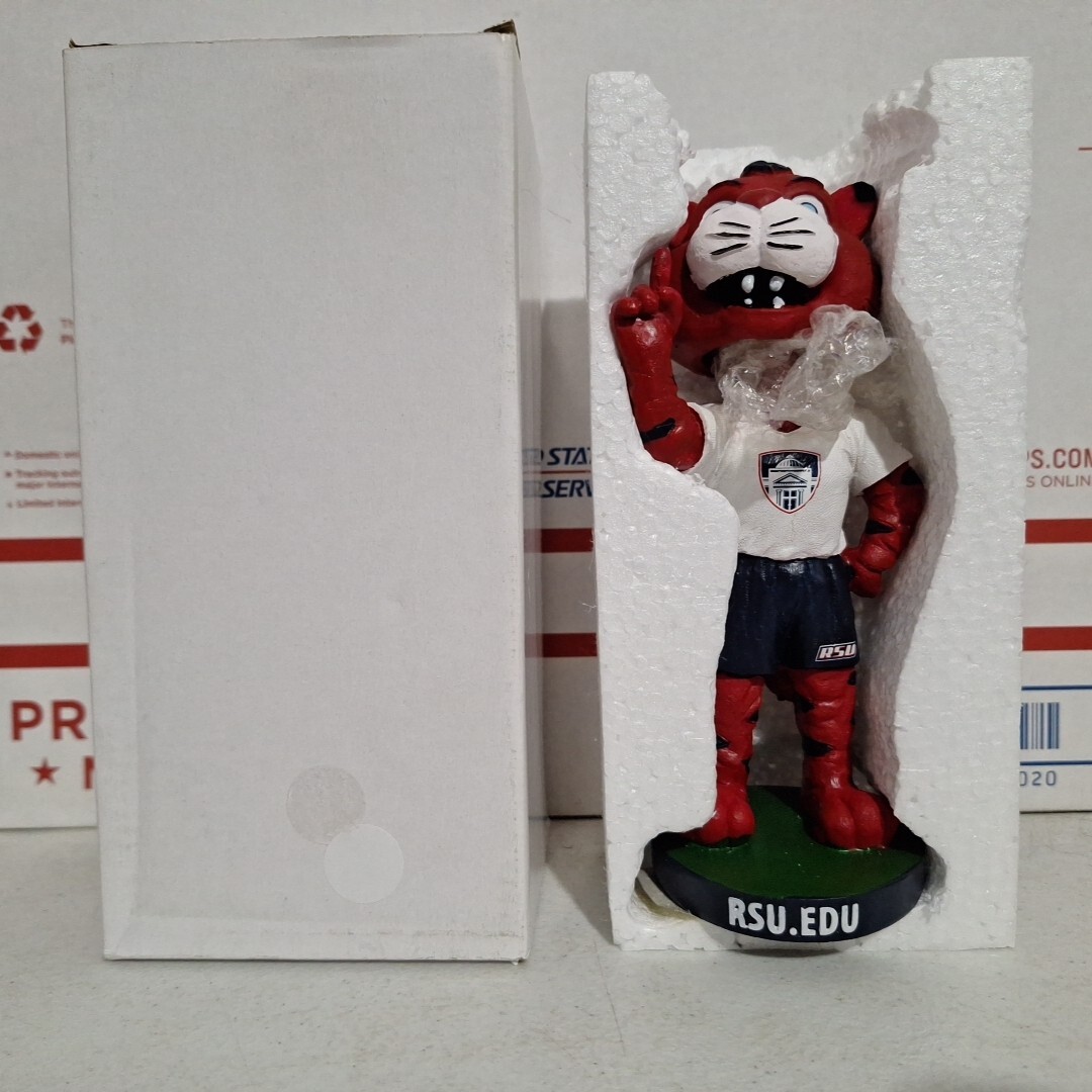 Hunter the Hillcat Mascot Soccer Bobblehead RSU Rogers State University Rare