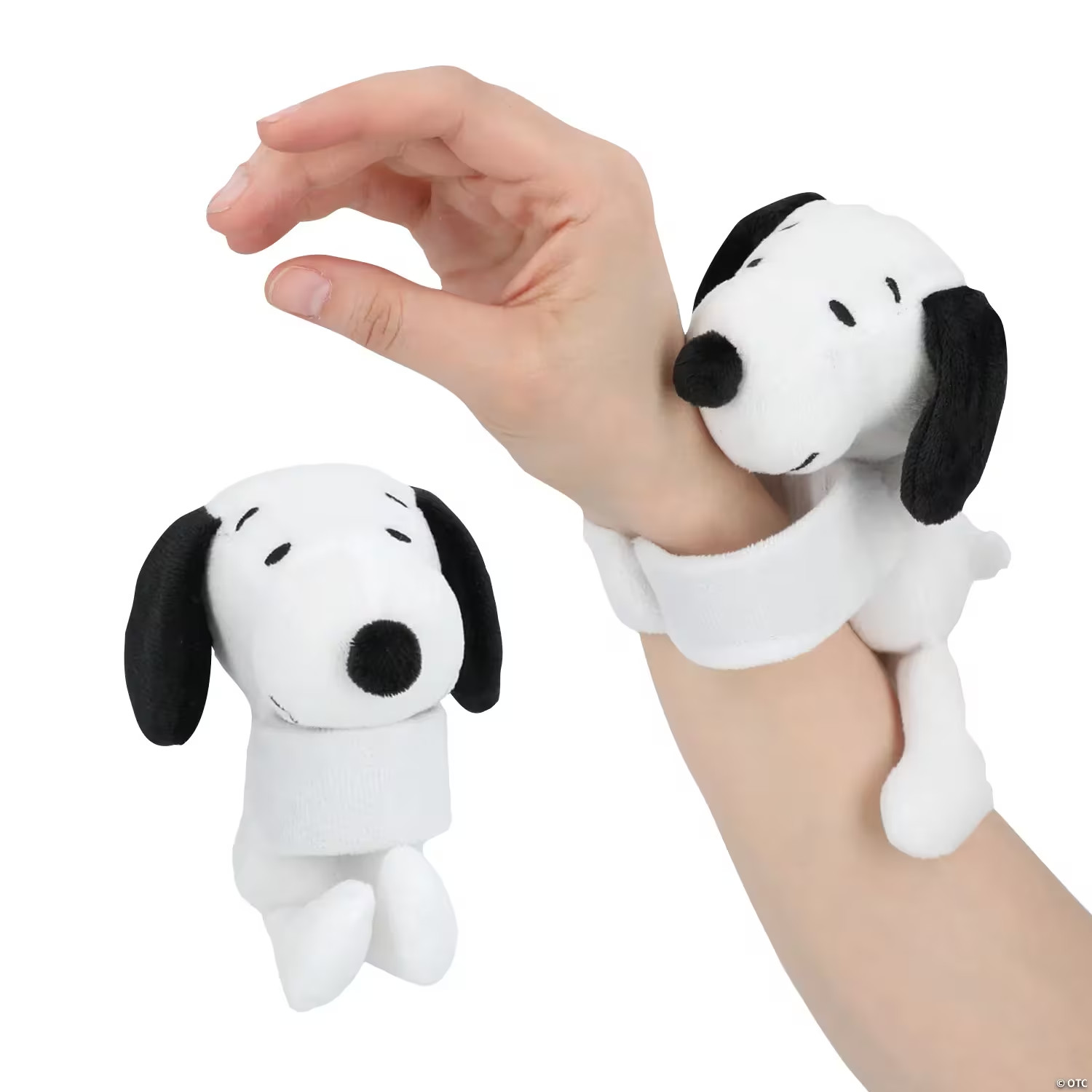 Peanuts Stuffed Snoopy Character Hugging Slap Bracelet