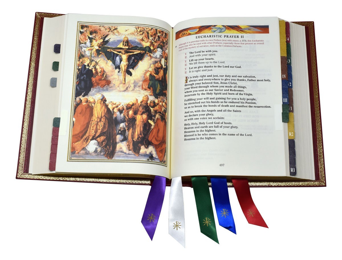 Deluxe Roman Missal Third Edition-Altar Size M:Genuine Leather SIZE:8-1/2″ x 11″