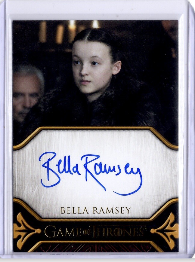 Game of Thrones Art & Images, Bella Ramsey, Lyanna Autograph Card Archive Legacy