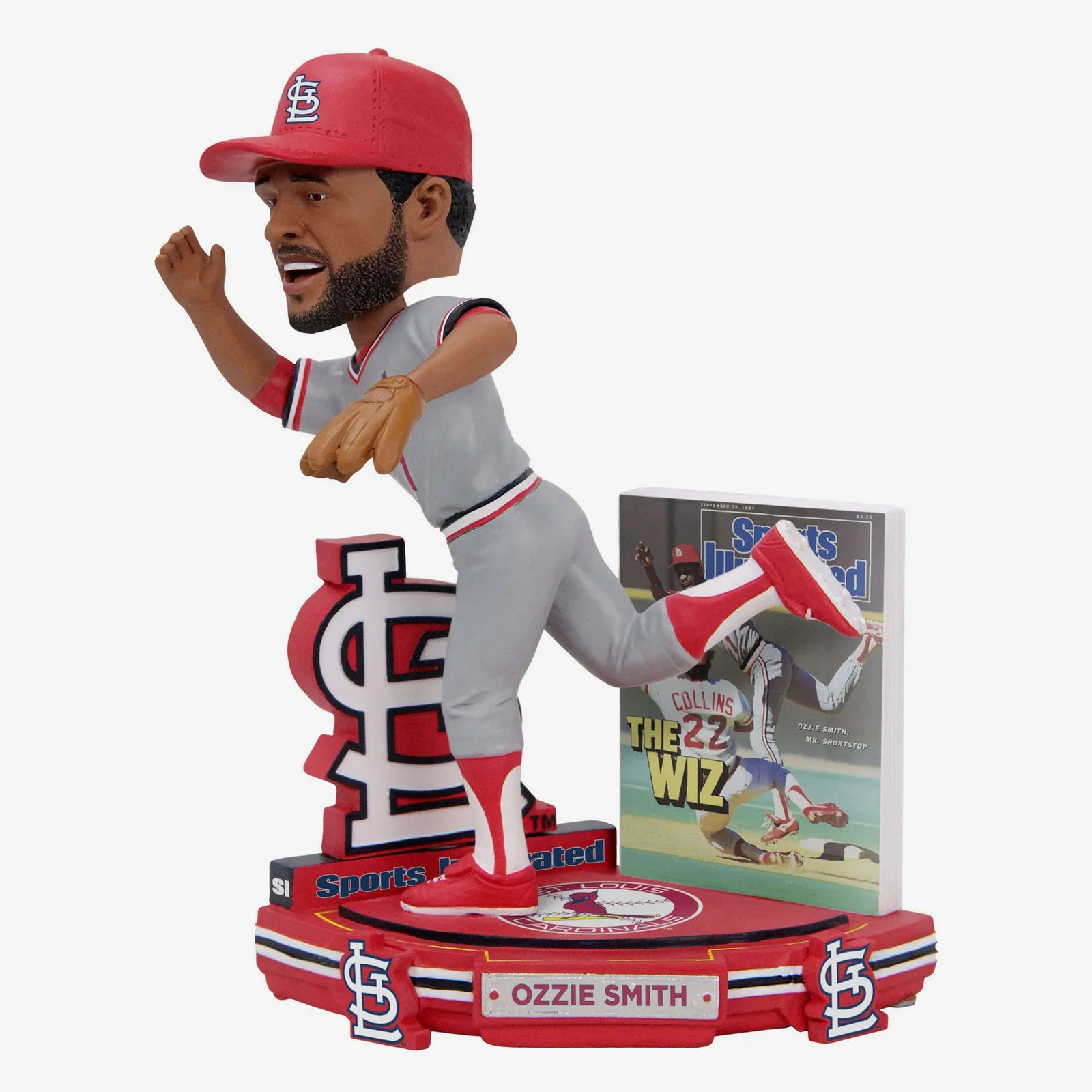 Ozzie Smith St. Louis Cardinals Sports Illustrated Cover Bobblehead MLB