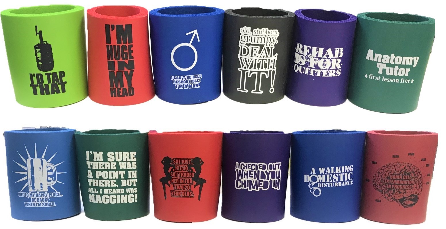New Unique Funny Soda Can, Beer Can Drink, bottle, Coolers Insulator, 3ct