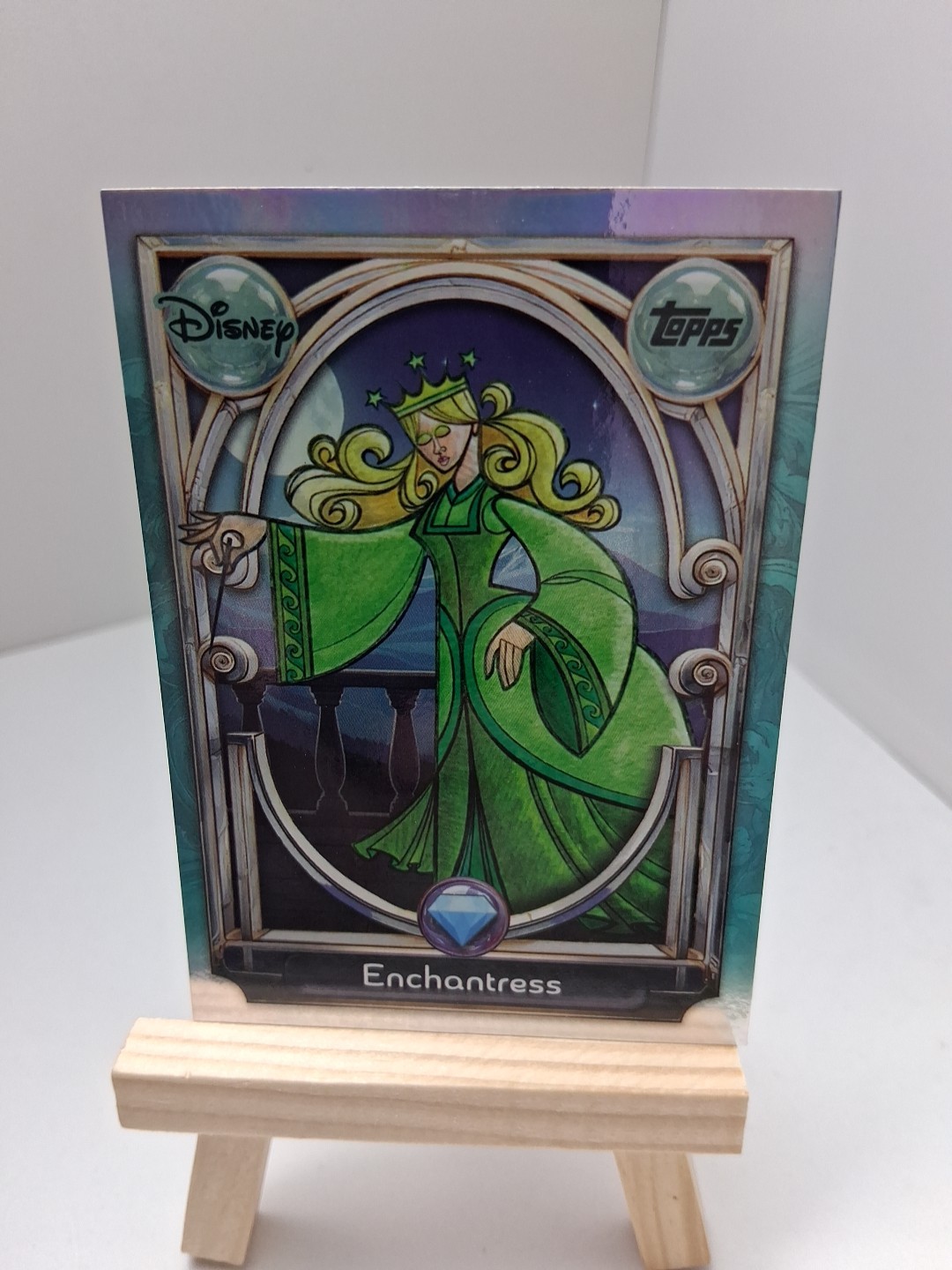 2025 Topps Disney Wonder 128 Enchantress Foil Base Tier 2 Diamond Card NM/M