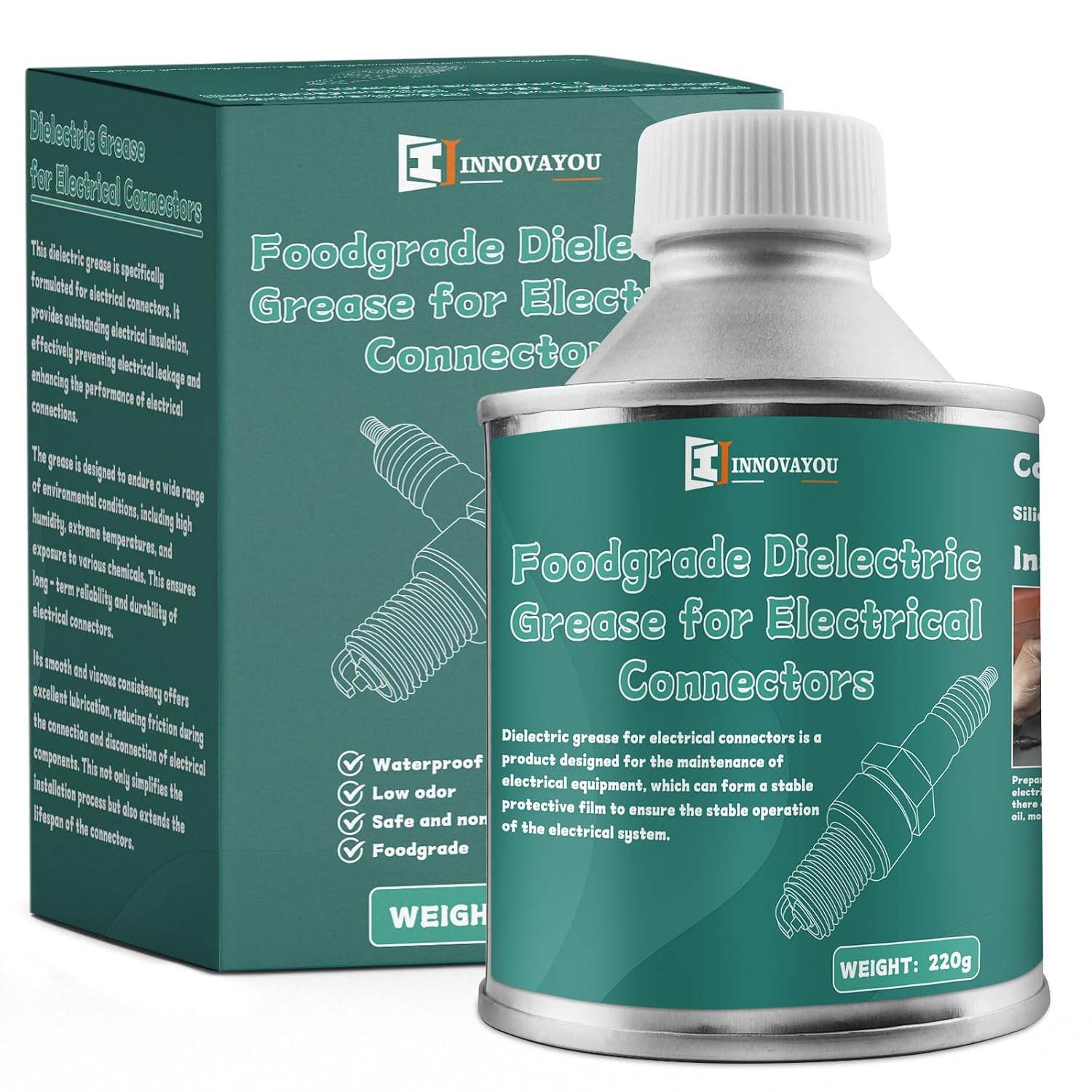 Dielectric Grease for Electrical Connectors 7.76Oz, Insulation Protection Preven