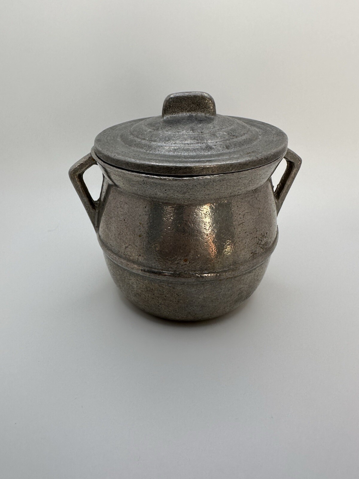 Vintage Aluminum Tea / Sugar Jar 3.5 x 3.5 inches NB3