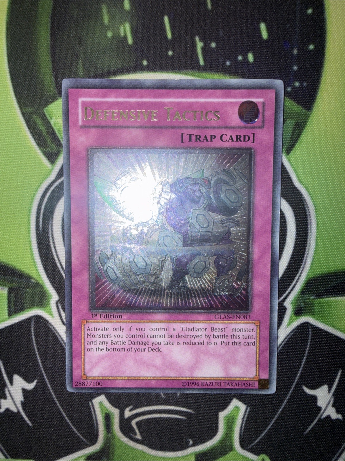 Defensive Tactics GLAS-EN083 Ultimate Rare 1st Edition Yugioh NM-