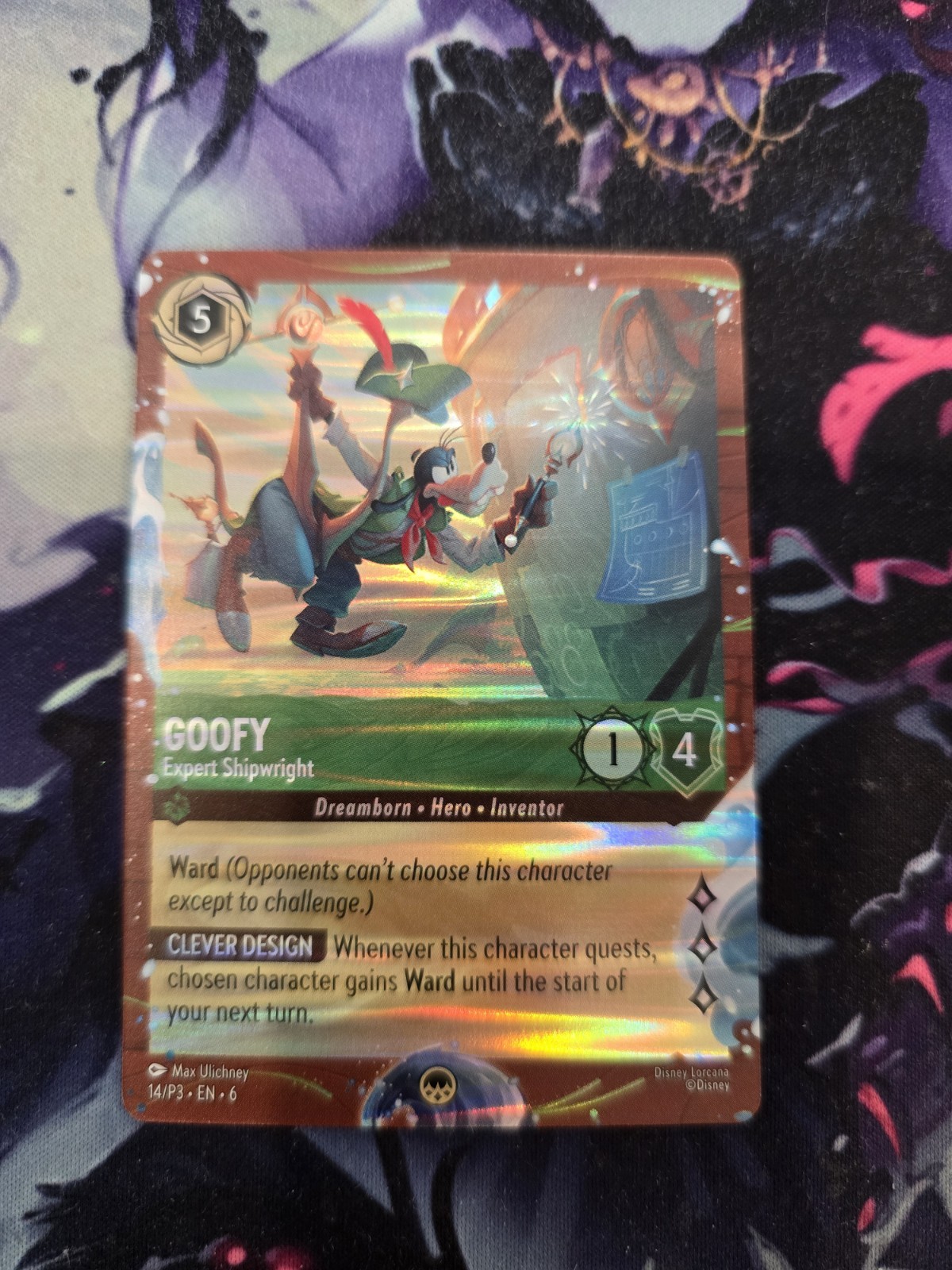Disney Lorcana Goofy Expert Shipwright DCL Cruise Promo Card