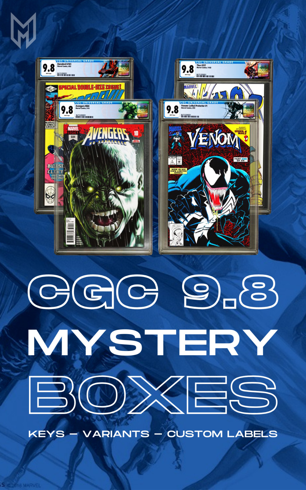 CGC Graded Comic Mystery Box – 1x CGC 9.8 Graded Comic Book Chance at Key Issue