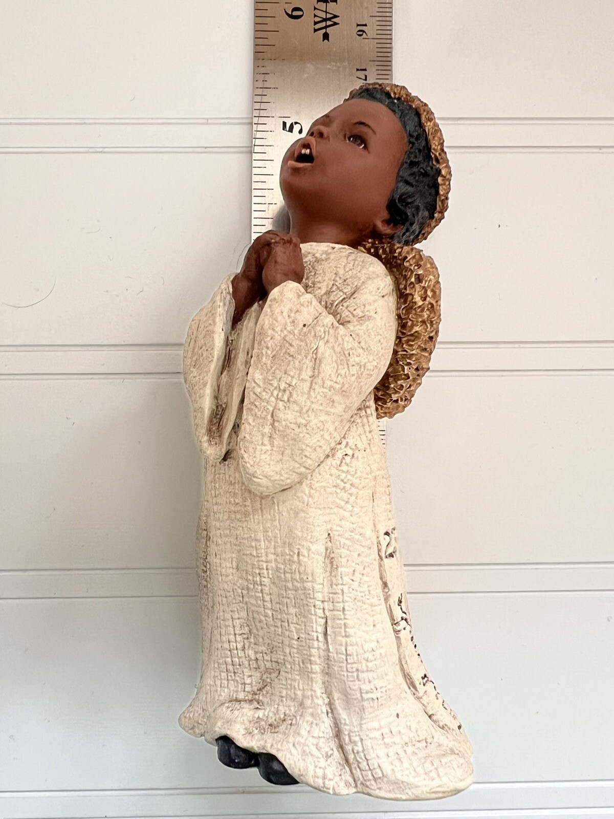 Martha Holcombe “All God’s Children” “Niambi” Figurine #23 Boy Angel 1994 Signed