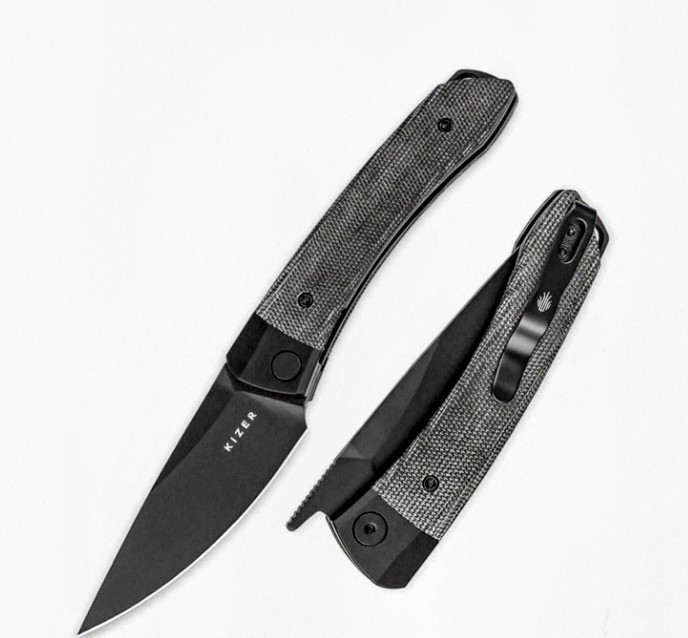 Kizer Cutlery Mini Momo Folding Knife 3.25″ 154CM Steel Blade Micarta Handle