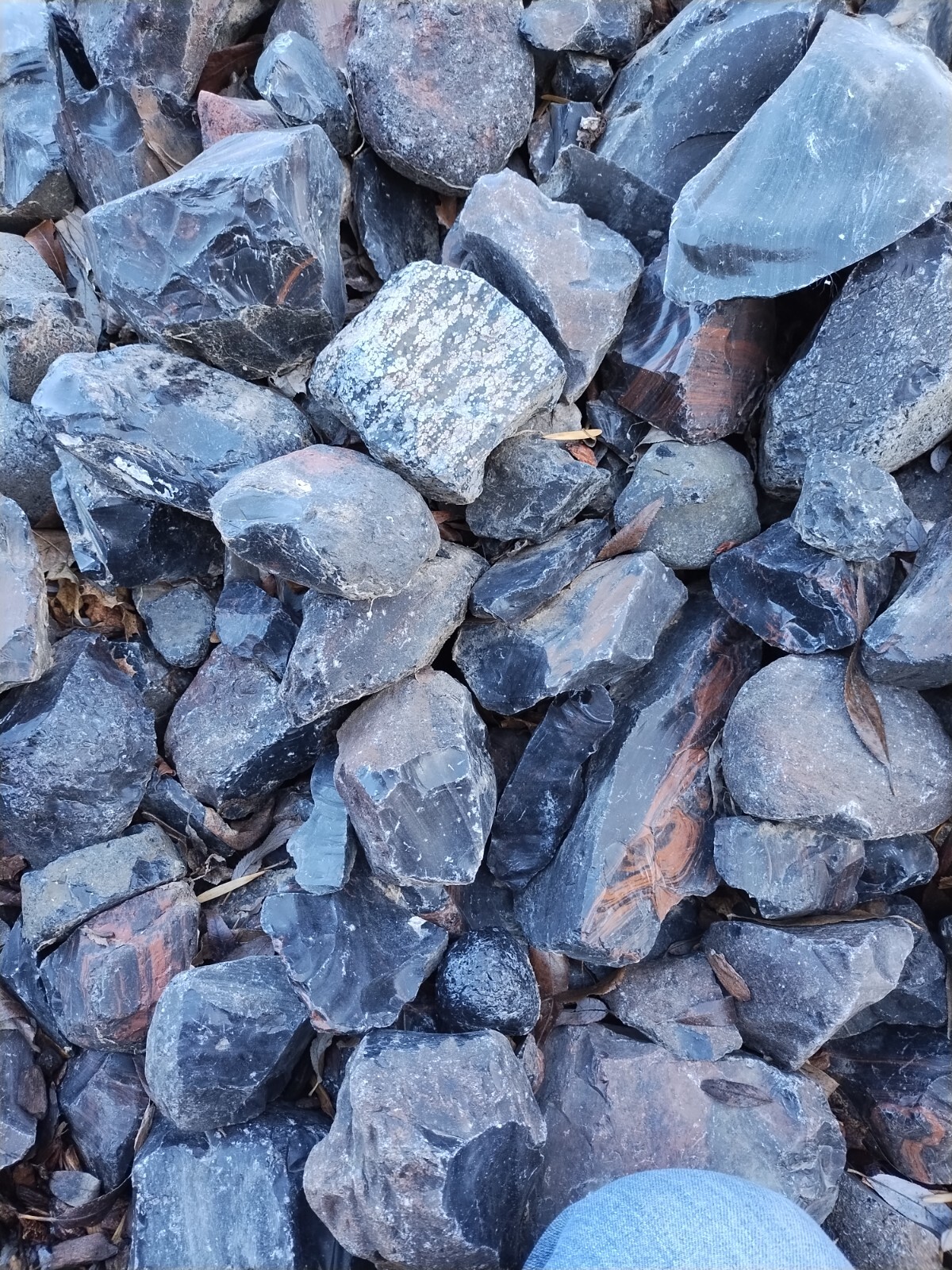 Obsidian for knapping, or slabbing 7 LB Lot, Rough, all Natural