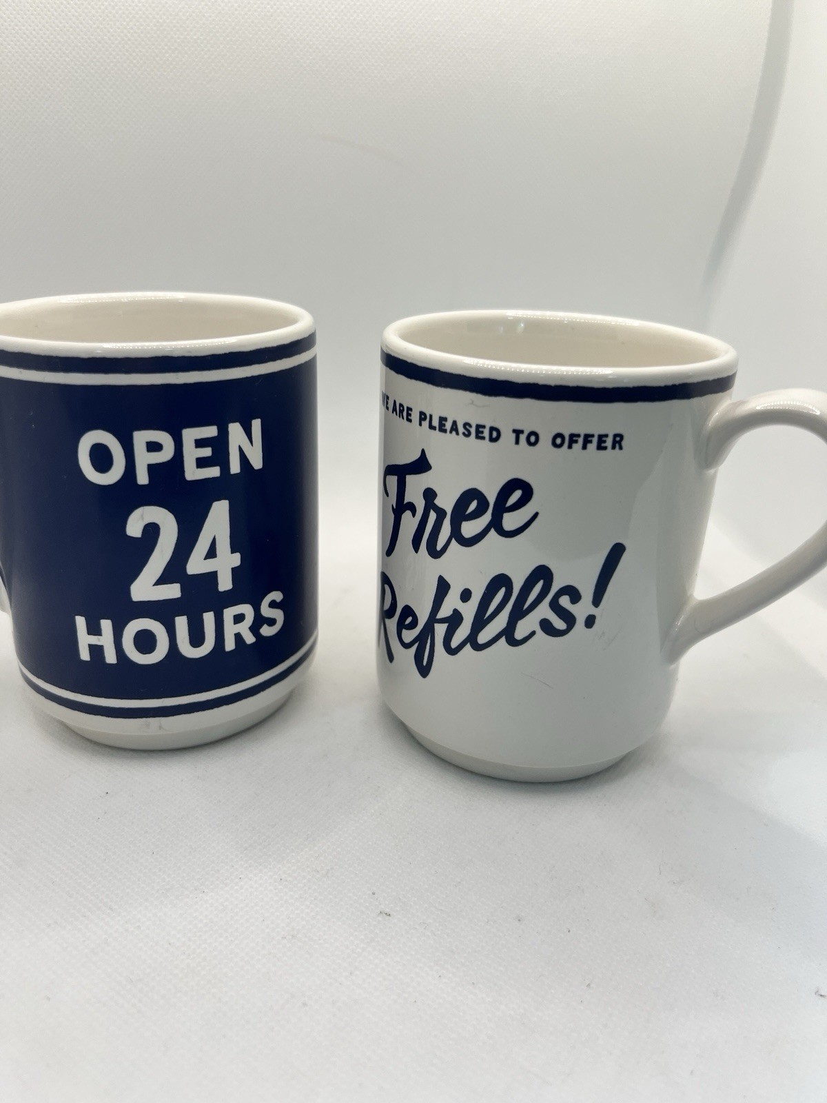 2 Kate Spade New York Lenox Diner Mugs Open 24 Hrs All Day Specials free refills
