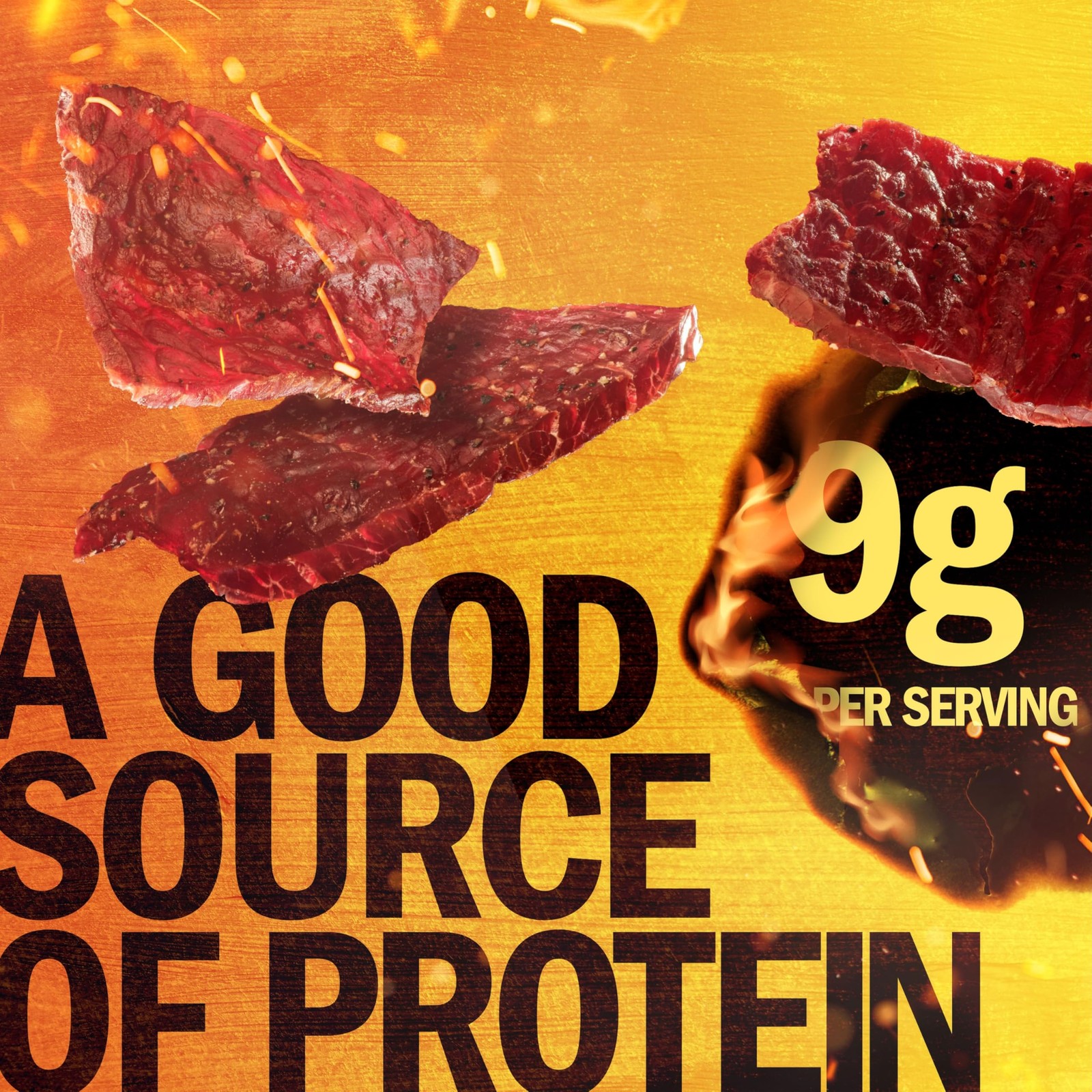 Jack Link’s Beef Jerky Sweet & Hot Large Bags Flavorful Meat Snacks 9 Oz Pack of