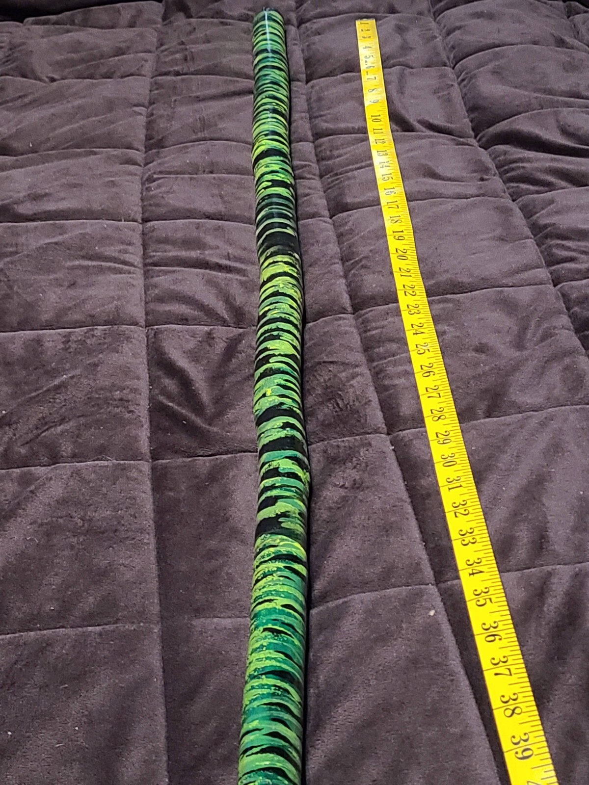 51″ Hand Crafted Elm Wood Walking Stick/Staff(SONIC NIGHT DESIGN/GLOW IN DARK