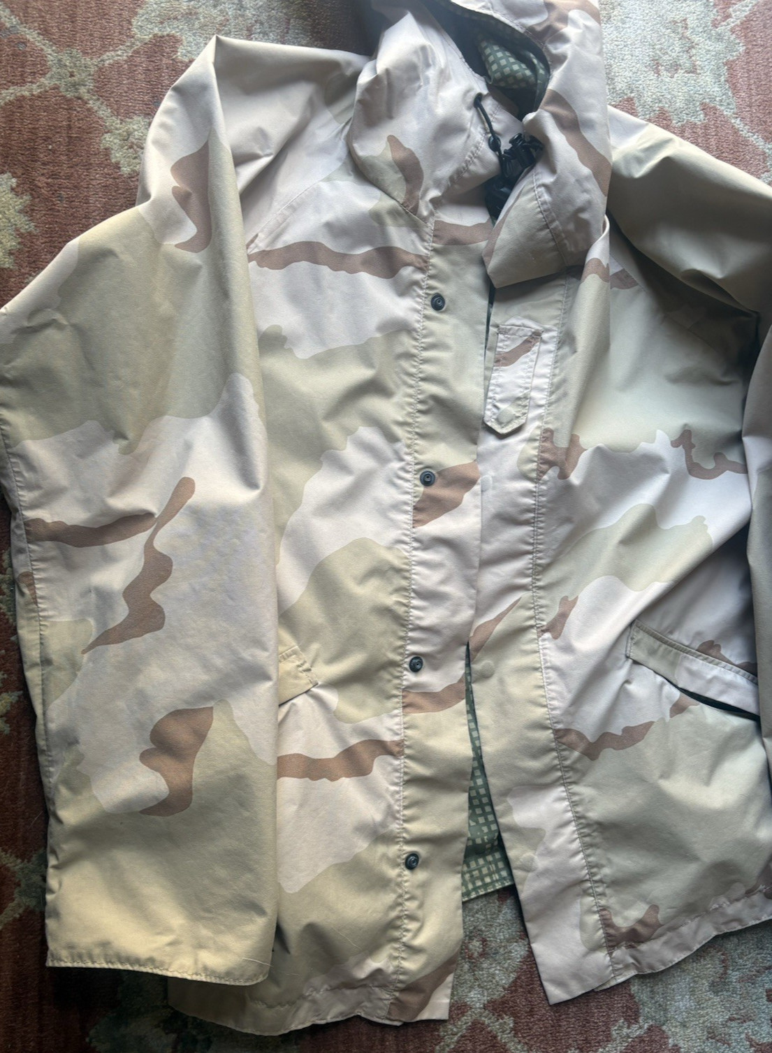 US CALVERY Night Desert Camo Reversible Gore-Tex Jacket-Size Large